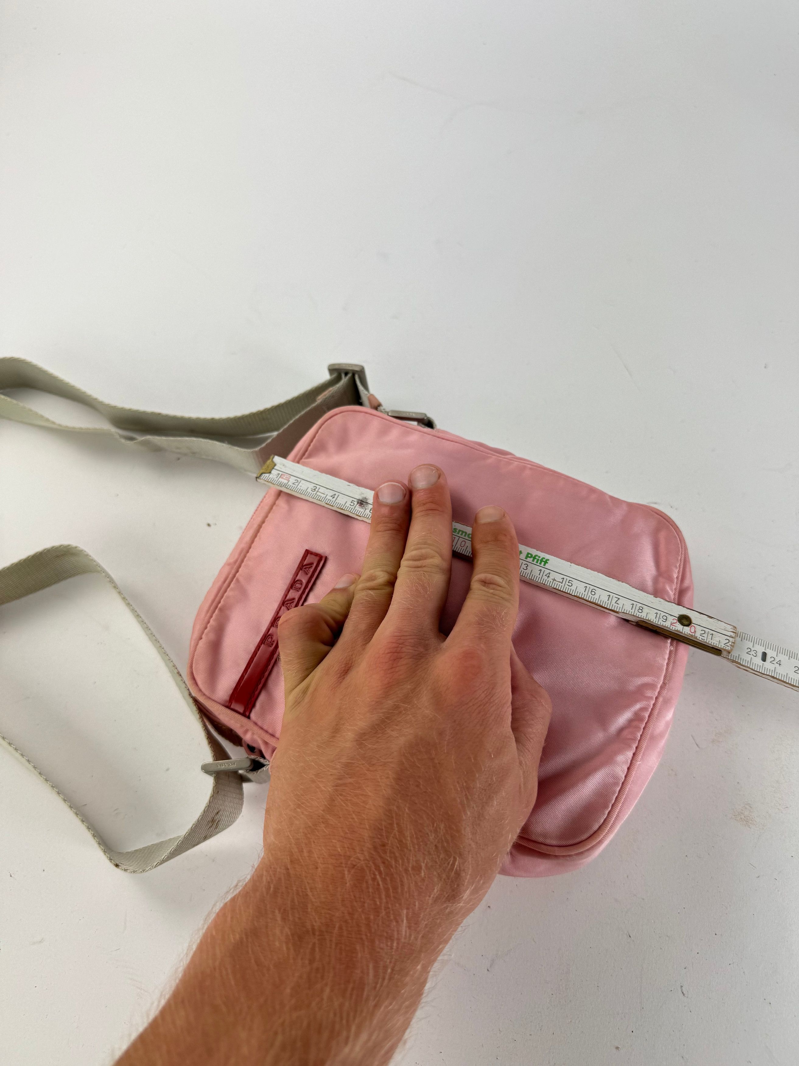 Prada Vintage Sport 2 way bag pink polyester Size ONE SIZE - 11 Thumbnail