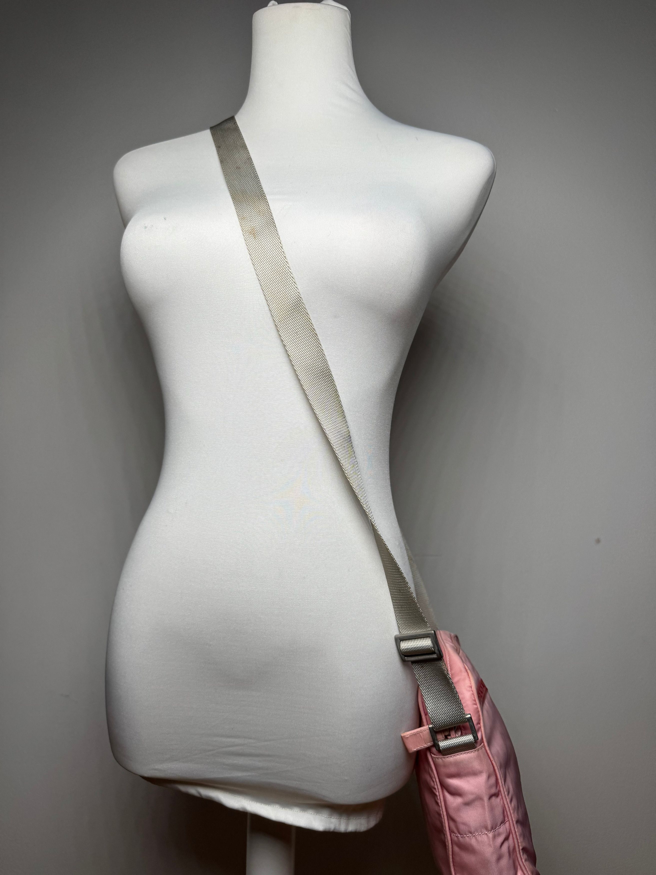 Prada Vintage Sport 2 way bag pink polyester Size ONE SIZE - 13 Thumbnail