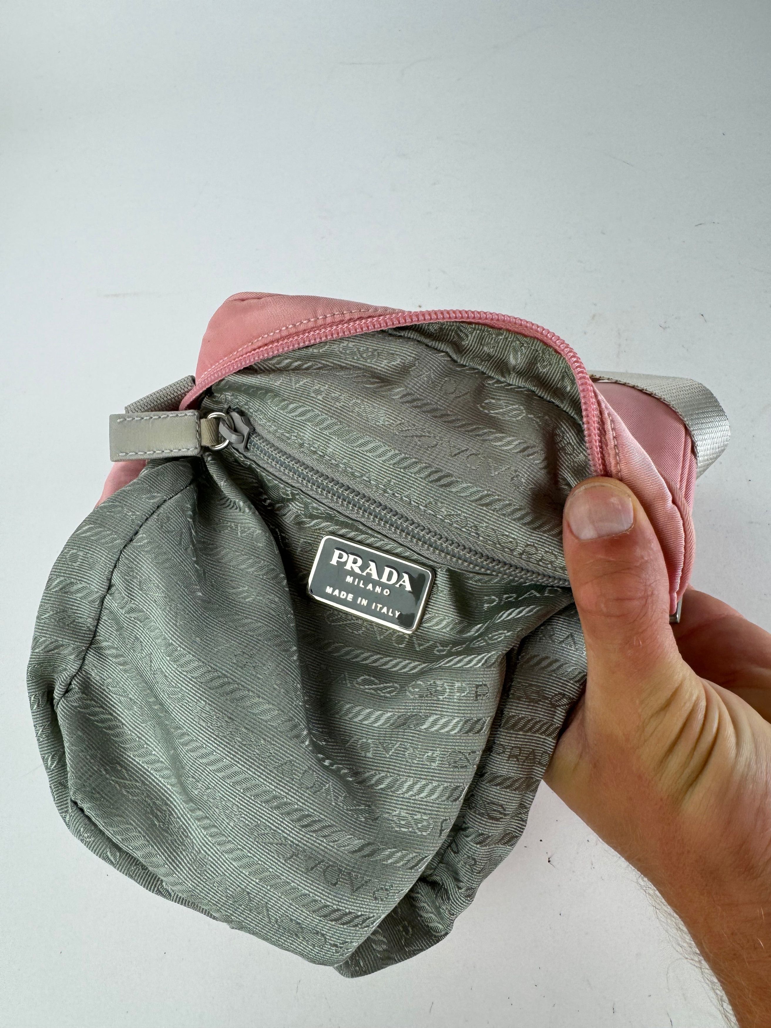 Prada Vintage Sport 2 way bag pink polyester Size ONE SIZE - 4 Thumbnail