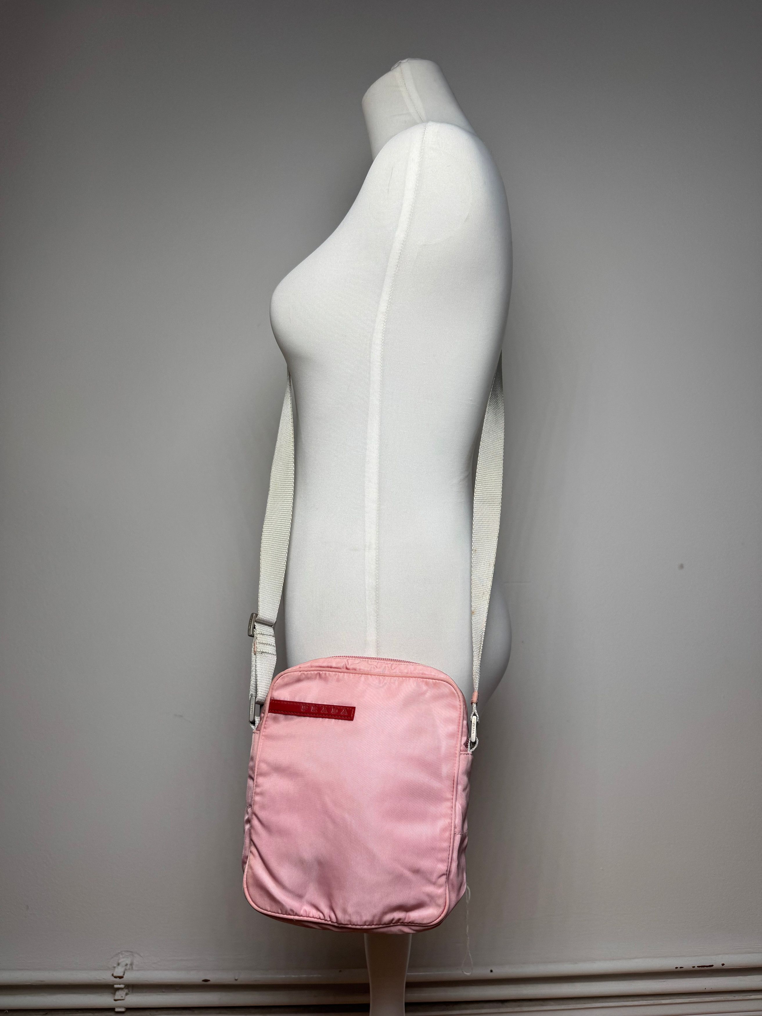 Prada Vintage Sport 2 way bag pink polyester Size ONE SIZE - 5 Thumbnail