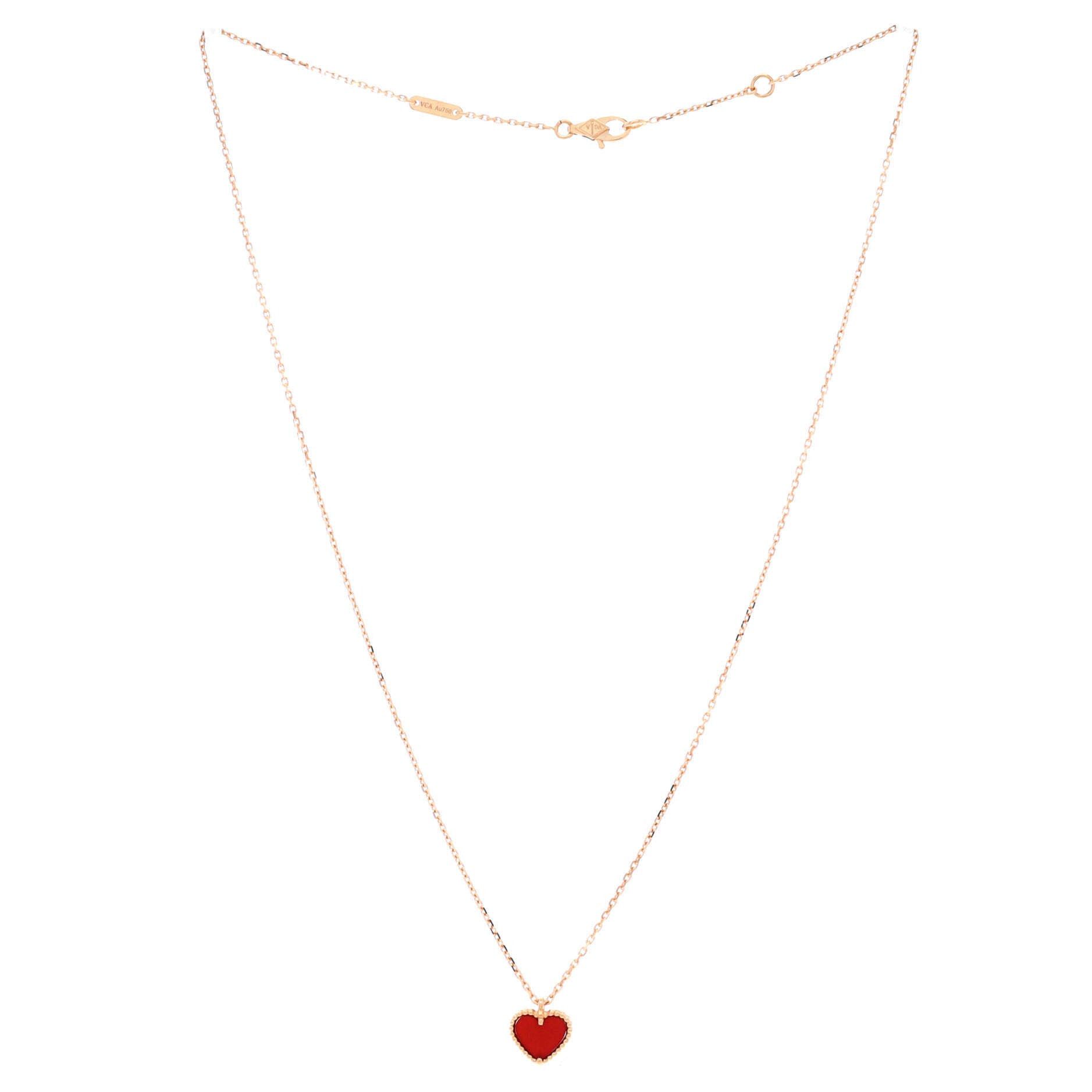 Van Cleef & Arpels Sweet Alhambra Heart Pendant Necklace Size ONE SIZE - 2 Thumbnail