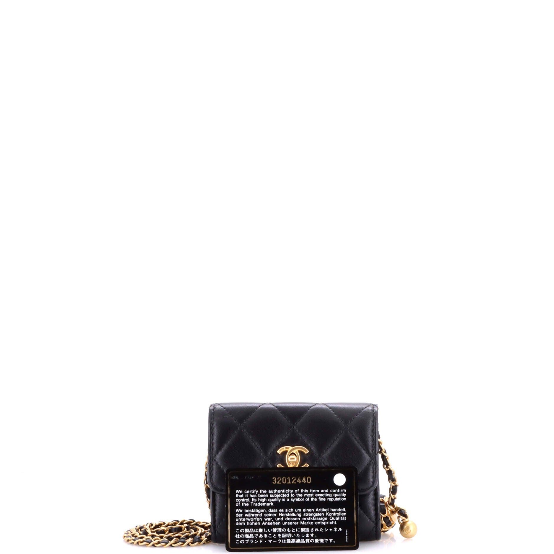 Chanel Pearl Crush Card Holder with Chain Size ONE SIZE - 2 Thumbnail
