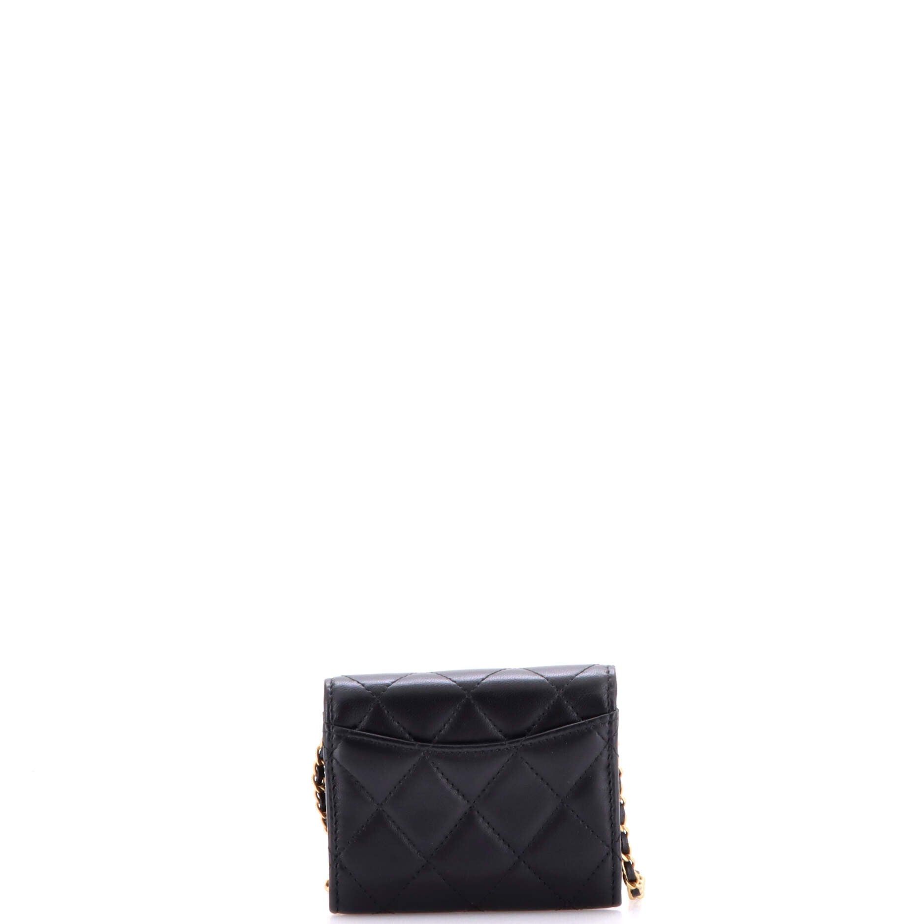 Chanel Pearl Crush Card Holder with Chain Size ONE SIZE - 4 Thumbnail