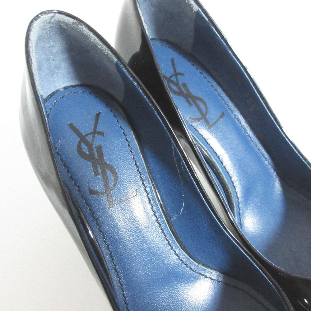 Yves Saint Laurent Yves Saint Laurent Yves Saint Laurent rive gauche Patent Leather Almond Toe Pumps Leather Shoes DUTY FREE for USA Size ONE SIZE - 5 Thumbnail
