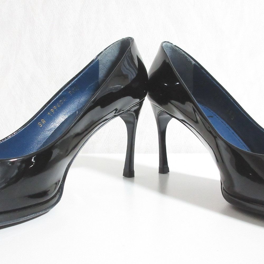 Yves Saint Laurent Yves Saint Laurent Yves Saint Laurent rive gauche Patent Leather Almond Toe Pumps Leather Shoes DUTY FREE for USA Size ONE SIZE - 4 Thumbnail