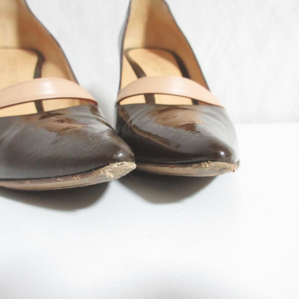 Louis Vuitton Louis Vuitton Louis Vuitton Monogram Patent Leather Pumps Textile Shoes B00014 DUTY FREE for USA Size ONE SIZE - 10 Thumbnail