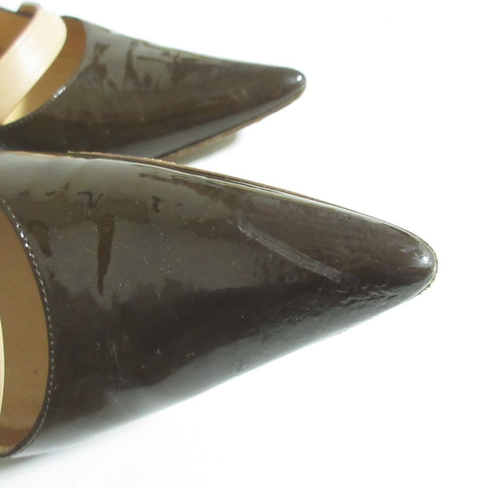 Louis Vuitton Louis Vuitton Louis Vuitton Monogram Patent Leather Pumps Textile Shoes B00014 DUTY FREE for USA Size ONE SIZE - 12 Thumbnail