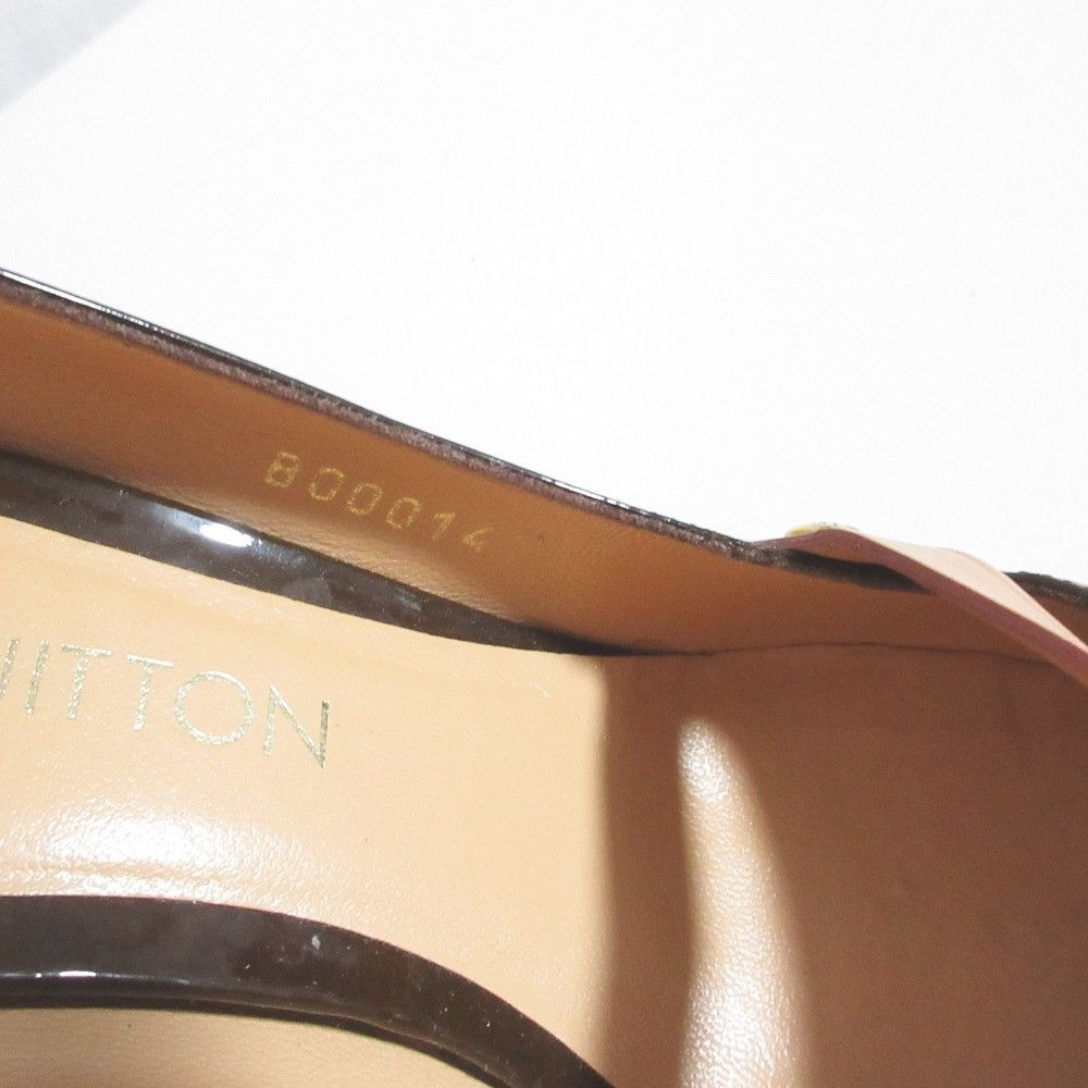 Louis Vuitton Louis Vuitton Louis Vuitton Monogram Patent Leather Pumps Textile Shoes B00014 DUTY FREE for USA Size ONE SIZE - 6 Thumbnail