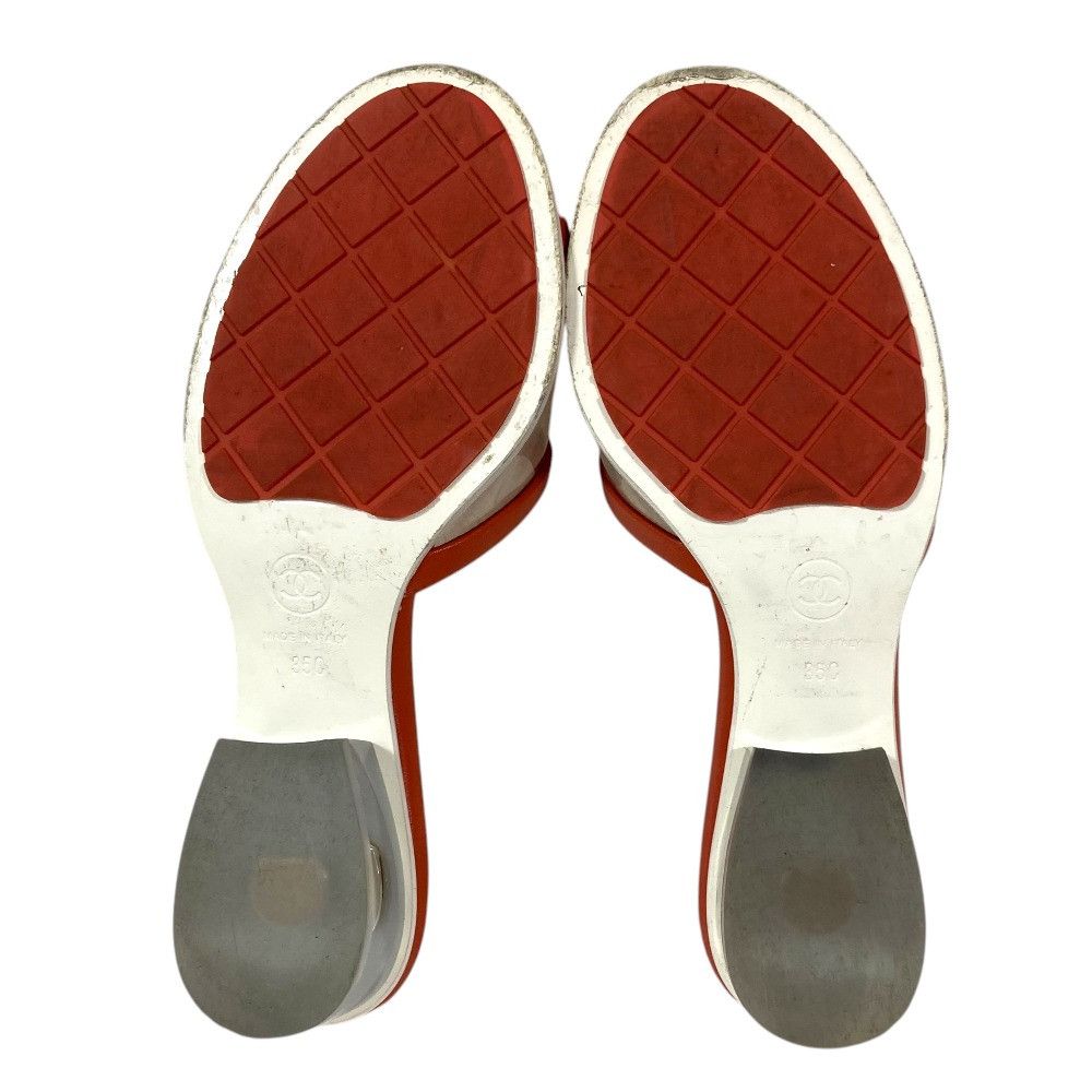 Chanel Chanel Chanel Coco Mark Leather PVC Mule Plastic / Synthetic Shoes G34849 DUTY FREE for USA Size ONE SIZE - 6 Thumbnail