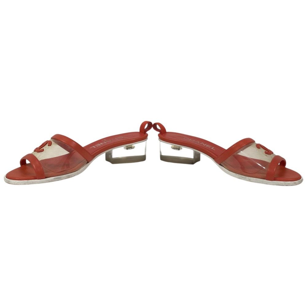Chanel Chanel Chanel Coco Mark Leather PVC Mule Plastic / Synthetic Shoes G34849 DUTY FREE for USA Size ONE SIZE - 5 Thumbnail