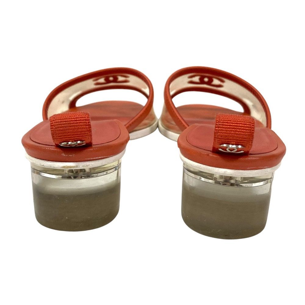 Chanel Chanel Chanel Coco Mark Leather PVC Mule Plastic / Synthetic Shoes G34849 DUTY FREE for USA Size ONE SIZE - 7 Thumbnail