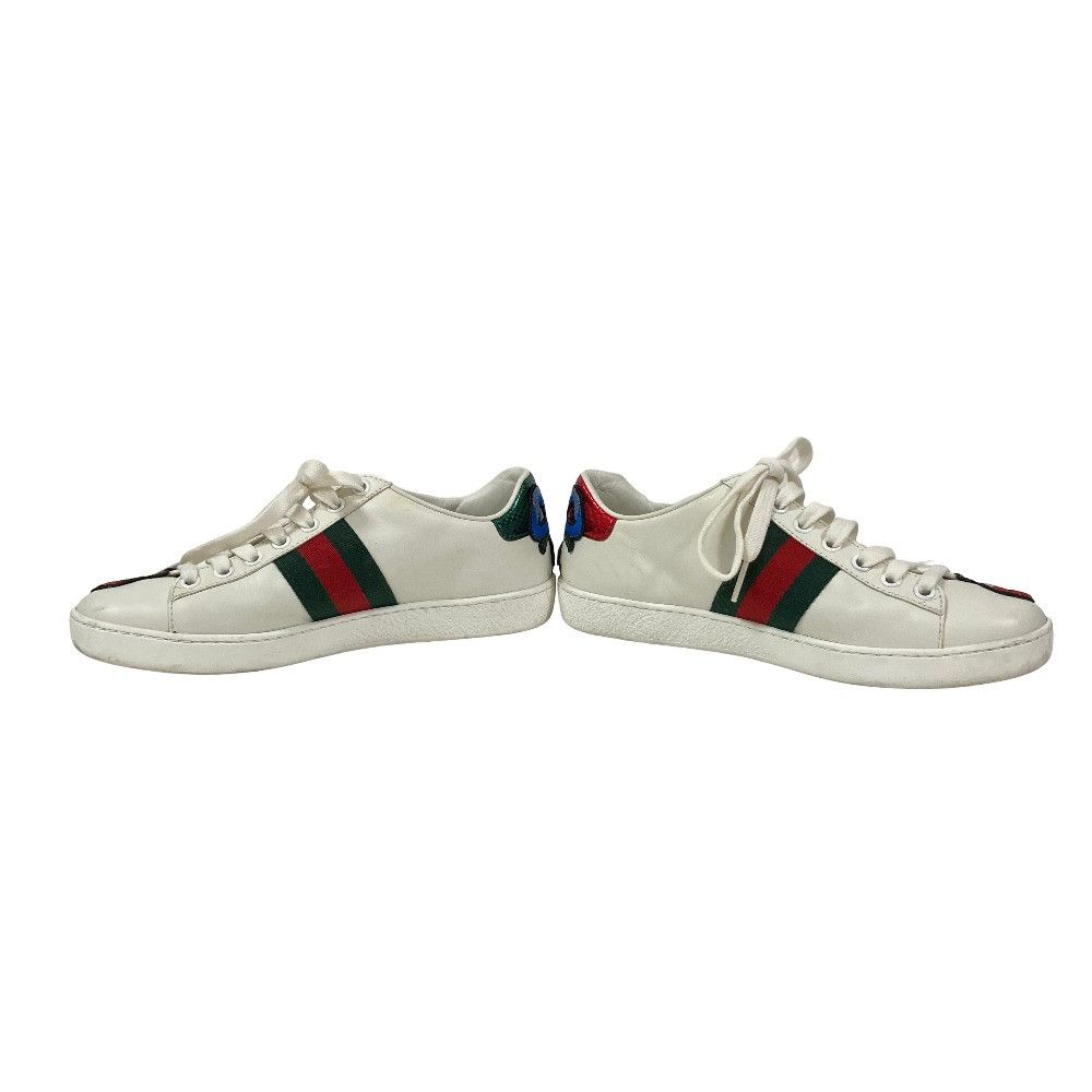 Gucci Gucci Gucci Ace Embroidery Low Sneaker Leather Shoes 431917 DUTY FREE for USA Size ONE SIZE - 3 Thumbnail