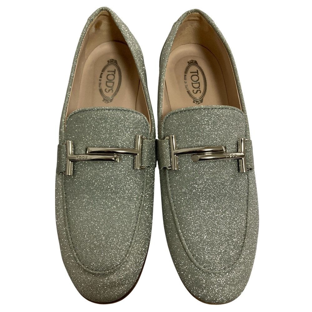 Tod's Tod's TOD'S DoubleT Glitter Leather Loafer Leather Shoes DUTY FREE for USA Size ONE SIZE - 2 Thumbnail