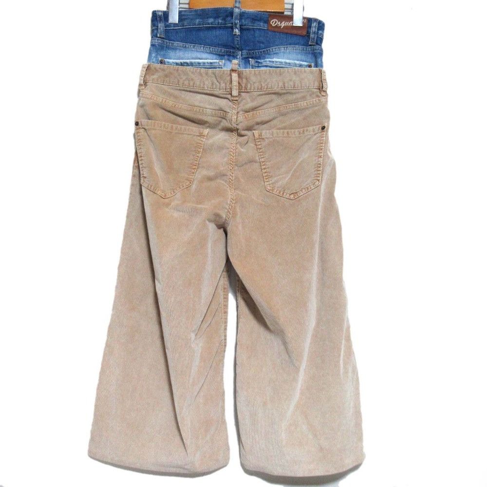 Dsquared2 Dsquared2 DSQUARED2 Twin Pack Jean Layered Denim Corduroy Pants Textile Jeans S72LB0678 DUTY FREE for USA Size ONE SIZE - 2 Thumbnail