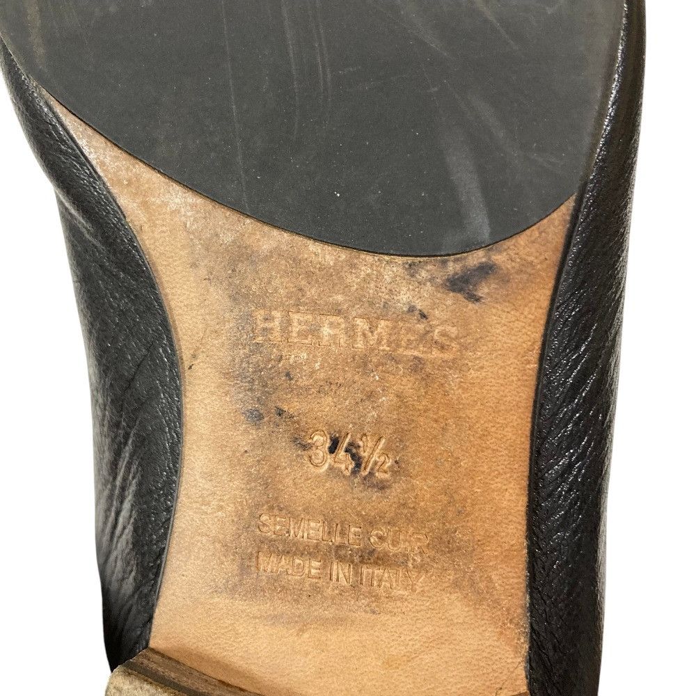 Hermes Hermes Hermès Mocassin Paris H Buckle Loafer 34.5 Leather Shoes DUTY FREE for USA Size ONE SIZE - 9 Thumbnail