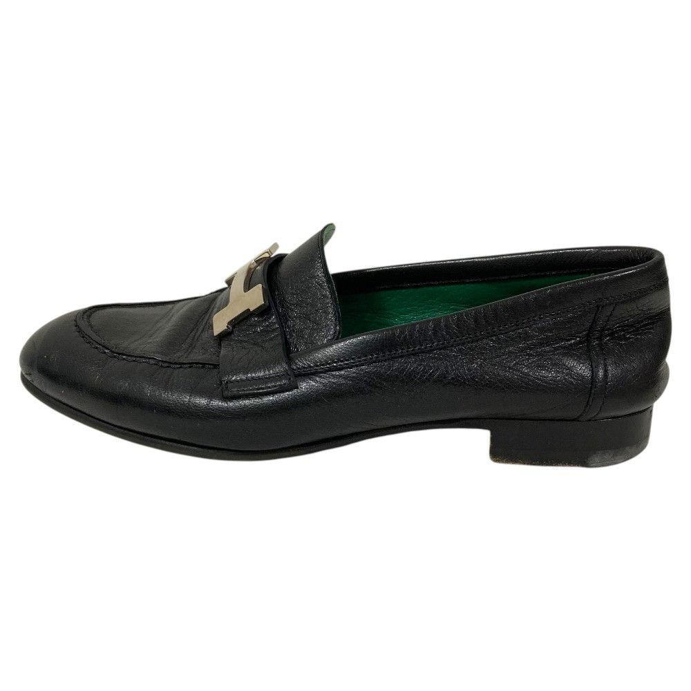 Hermes Hermes Hermès Mocassin Paris H Buckle Loafer 34.5 Leather Shoes DUTY FREE for USA Size ONE SIZE - 2 Thumbnail