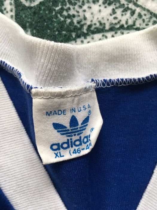 Adidas Vintage Adidas V-neck T-shirt Size US XL / EU 56 / 4 - 3 Preview