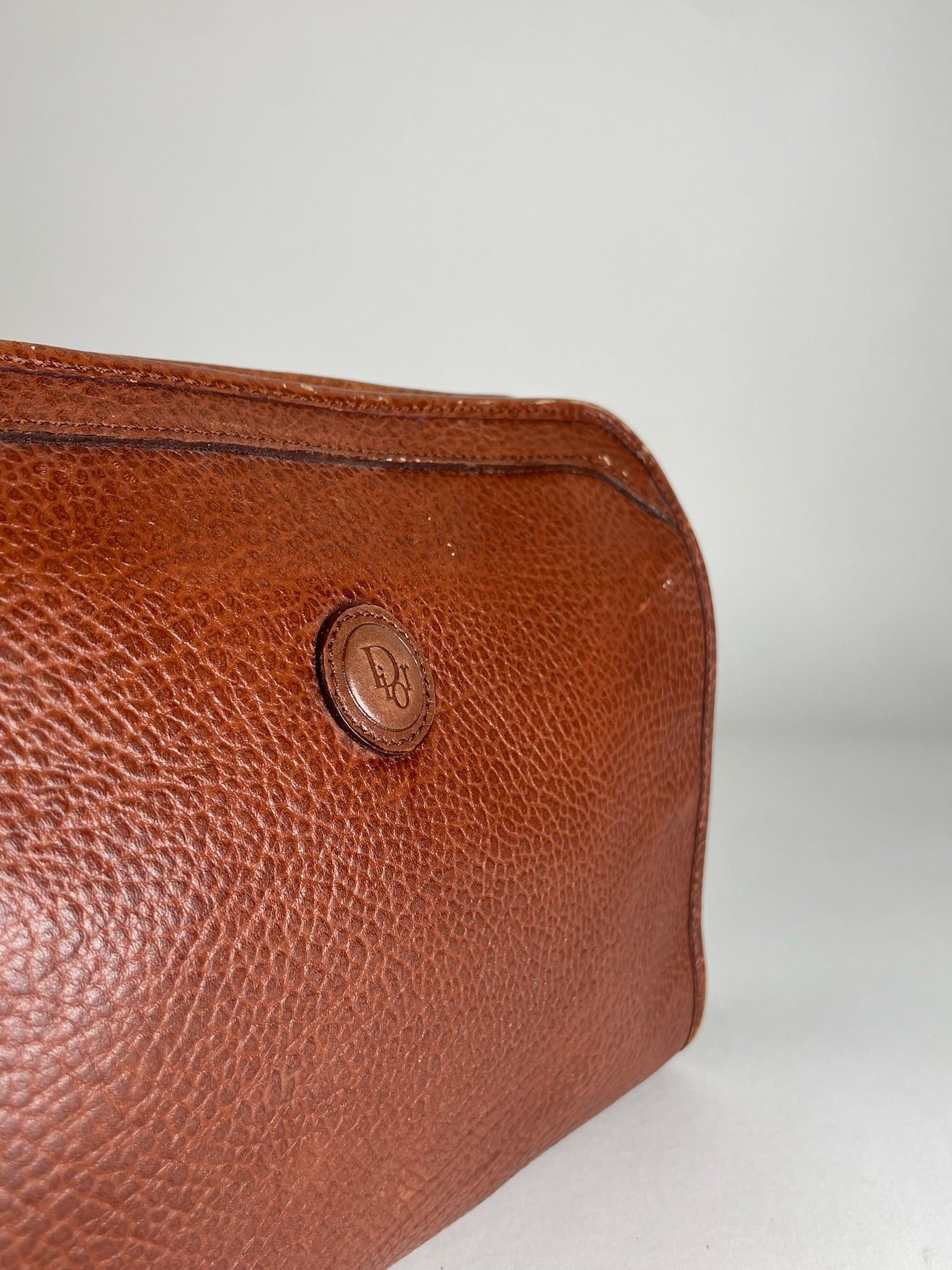 Dior Vintage Leather Clutch Brown Size ONE SIZE - 5 Thumbnail
