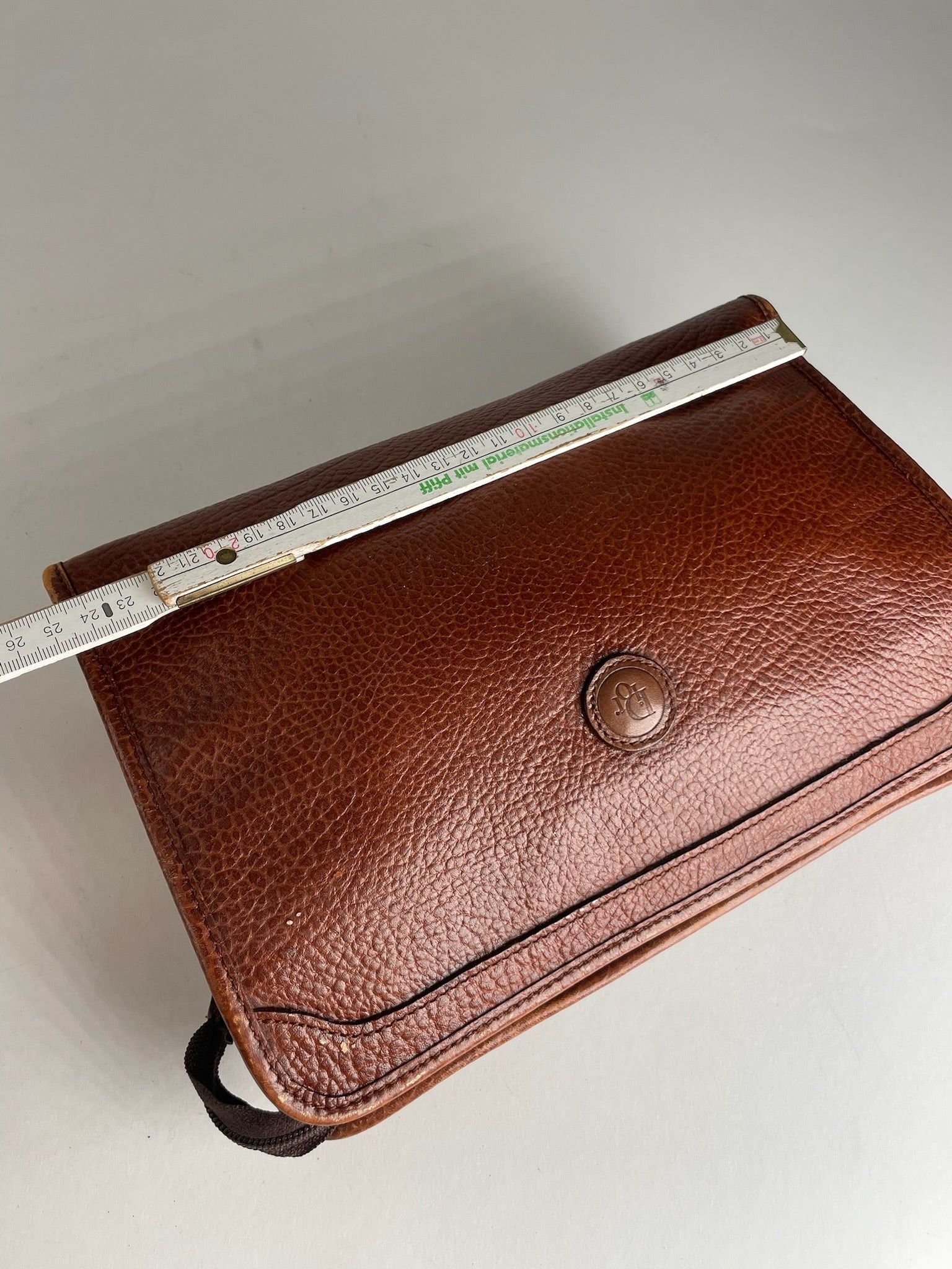 Dior Vintage Leather Clutch Brown Size ONE SIZE - 10 Thumbnail