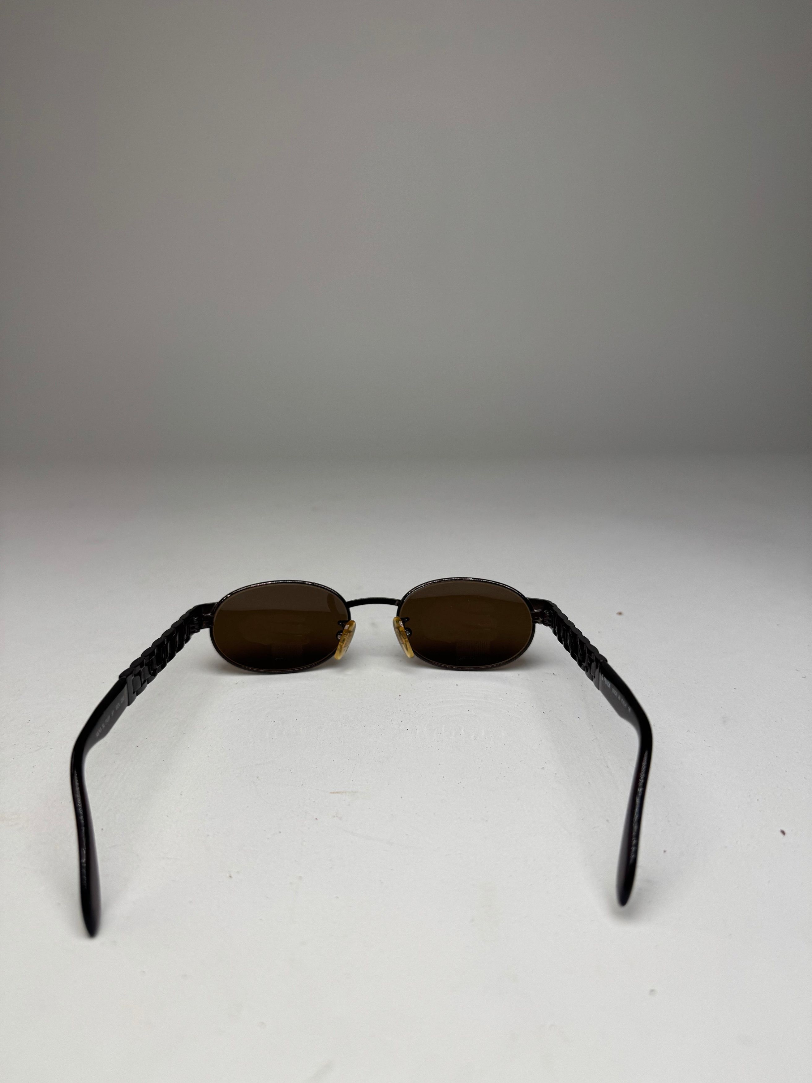 Fendi Vintage Retro Roma Sunglasses Black Brown Size ONE SIZE - 6 Thumbnail