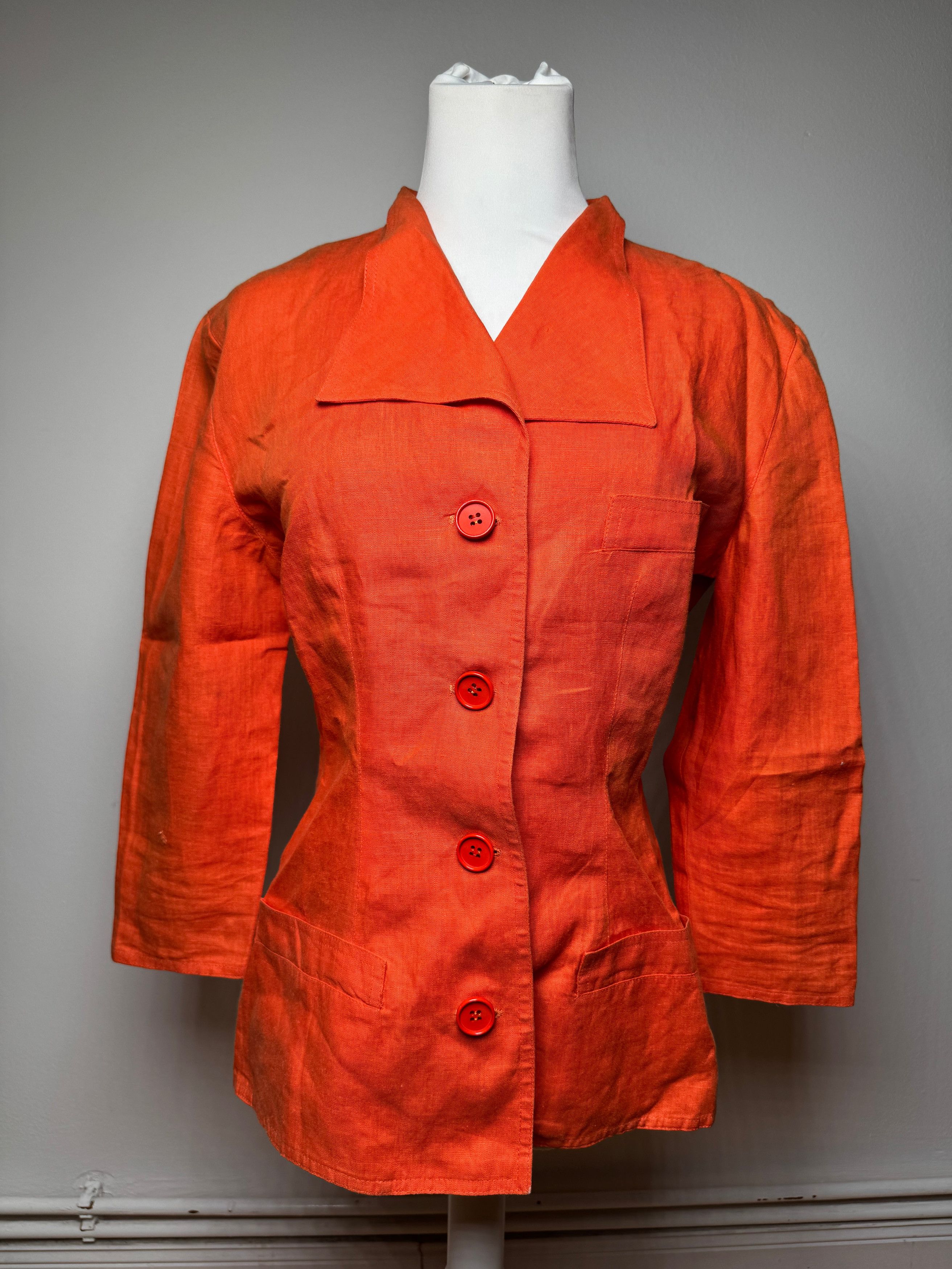 Gucci Vintage Lines Short Coat Orange L Size L / US 10 / IT 46 - 5 Thumbnail