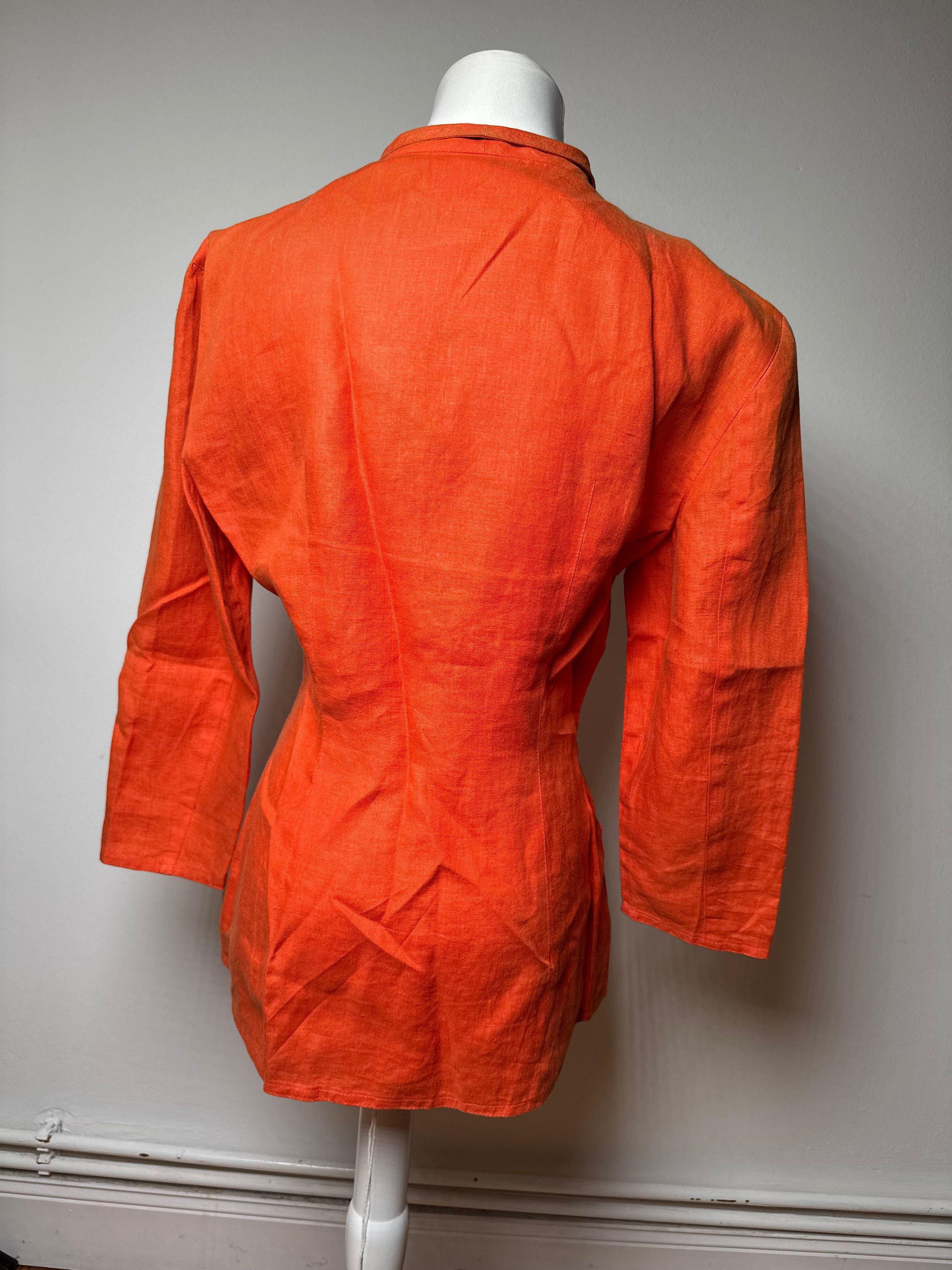 Gucci Vintage Lines Short Coat Orange L Size L / US 10 / IT 46 - 12 Thumbnail