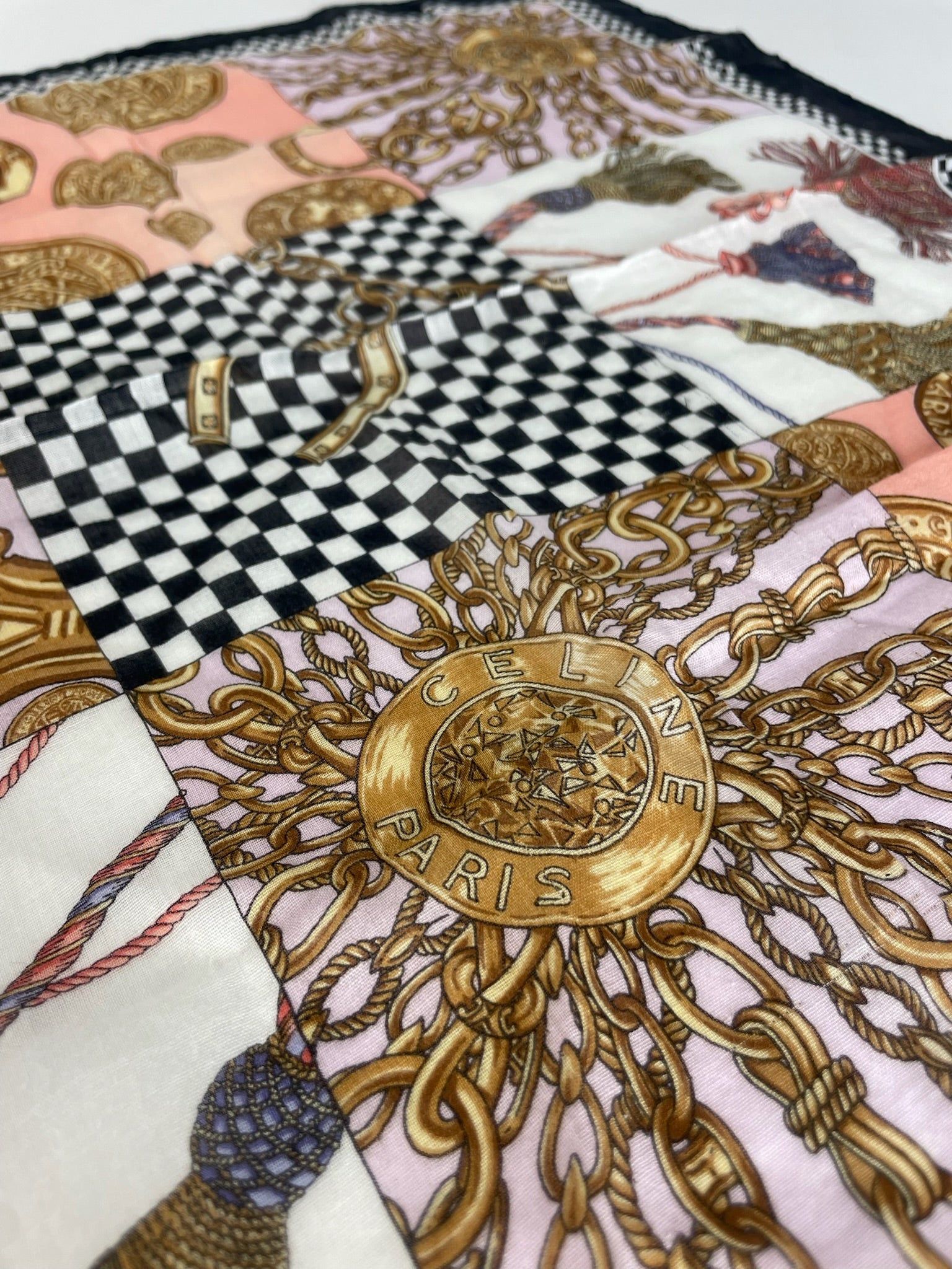 Celine Vintage Paris abstract Scarf Size ONE SIZE - 3 Thumbnail