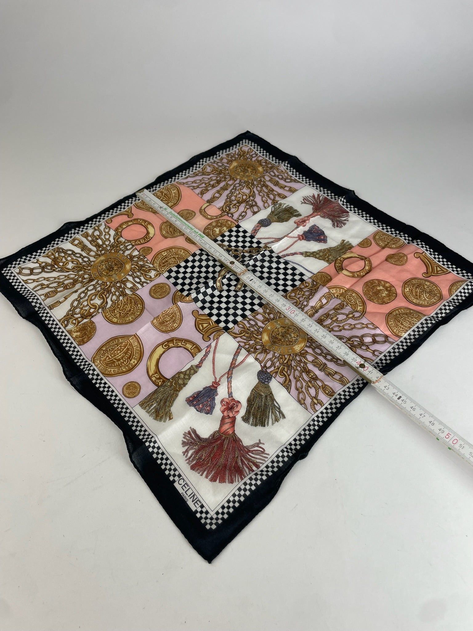 Celine Vintage Paris abstract Scarf Size ONE SIZE - 4 Thumbnail