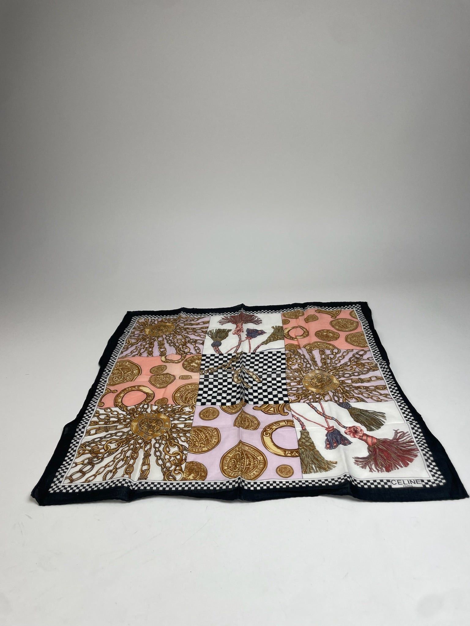 Celine Vintage Paris abstract Scarf Size ONE SIZE - 6 Thumbnail