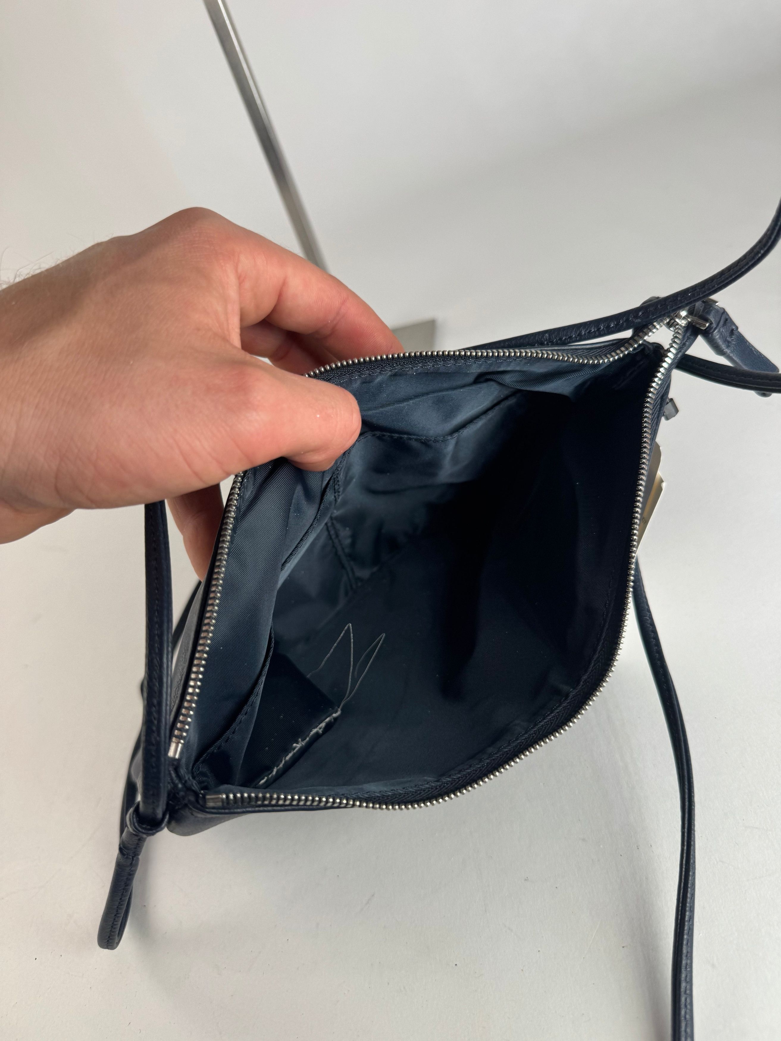 Yohji Yamamoto Vintage Leather Multiway Bag Navy Size ONE SIZE - 9 Thumbnail