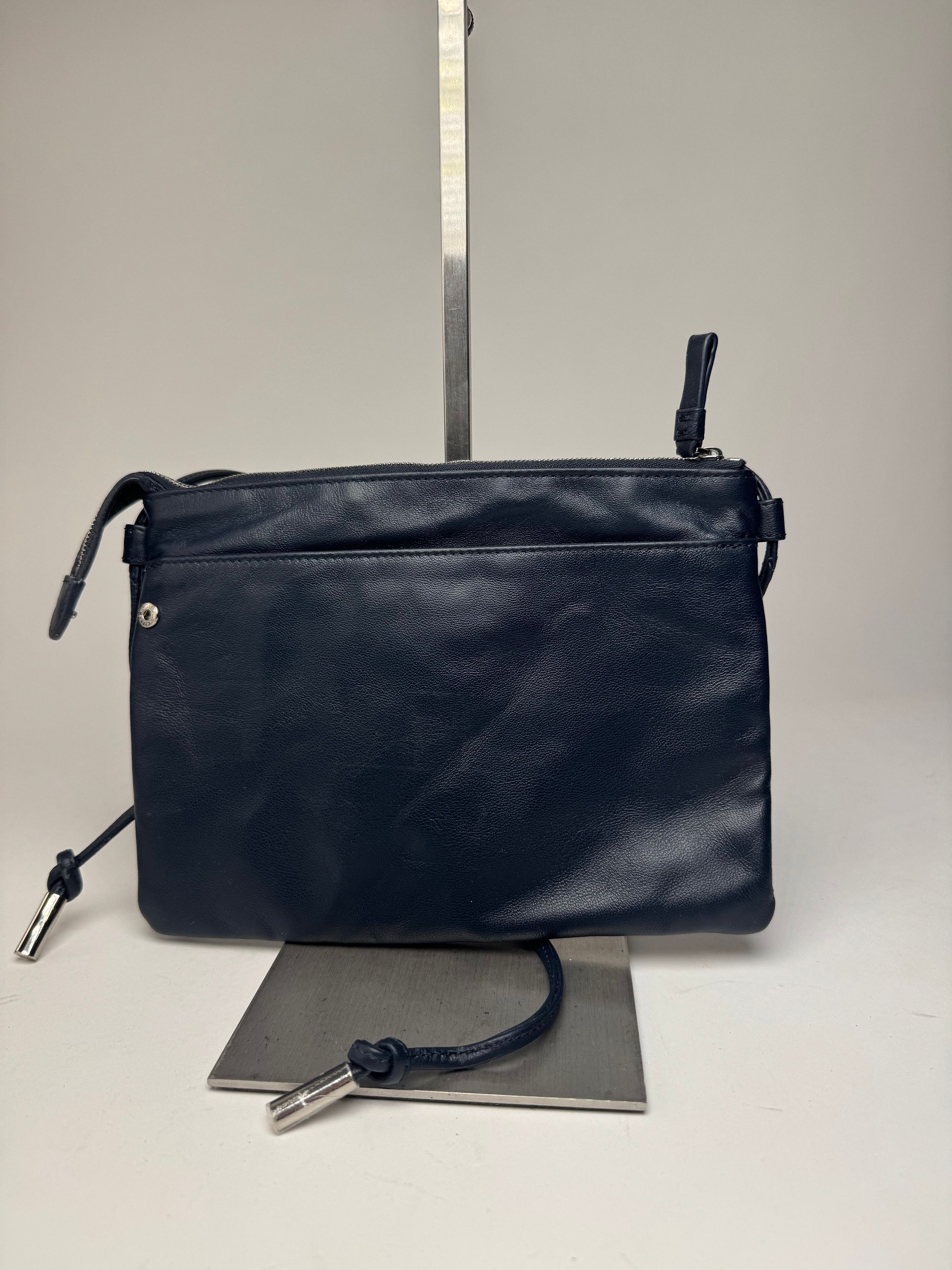 Yohji Yamamoto Vintage Leather Multiway Bag Navy Size ONE SIZE - 8 Thumbnail