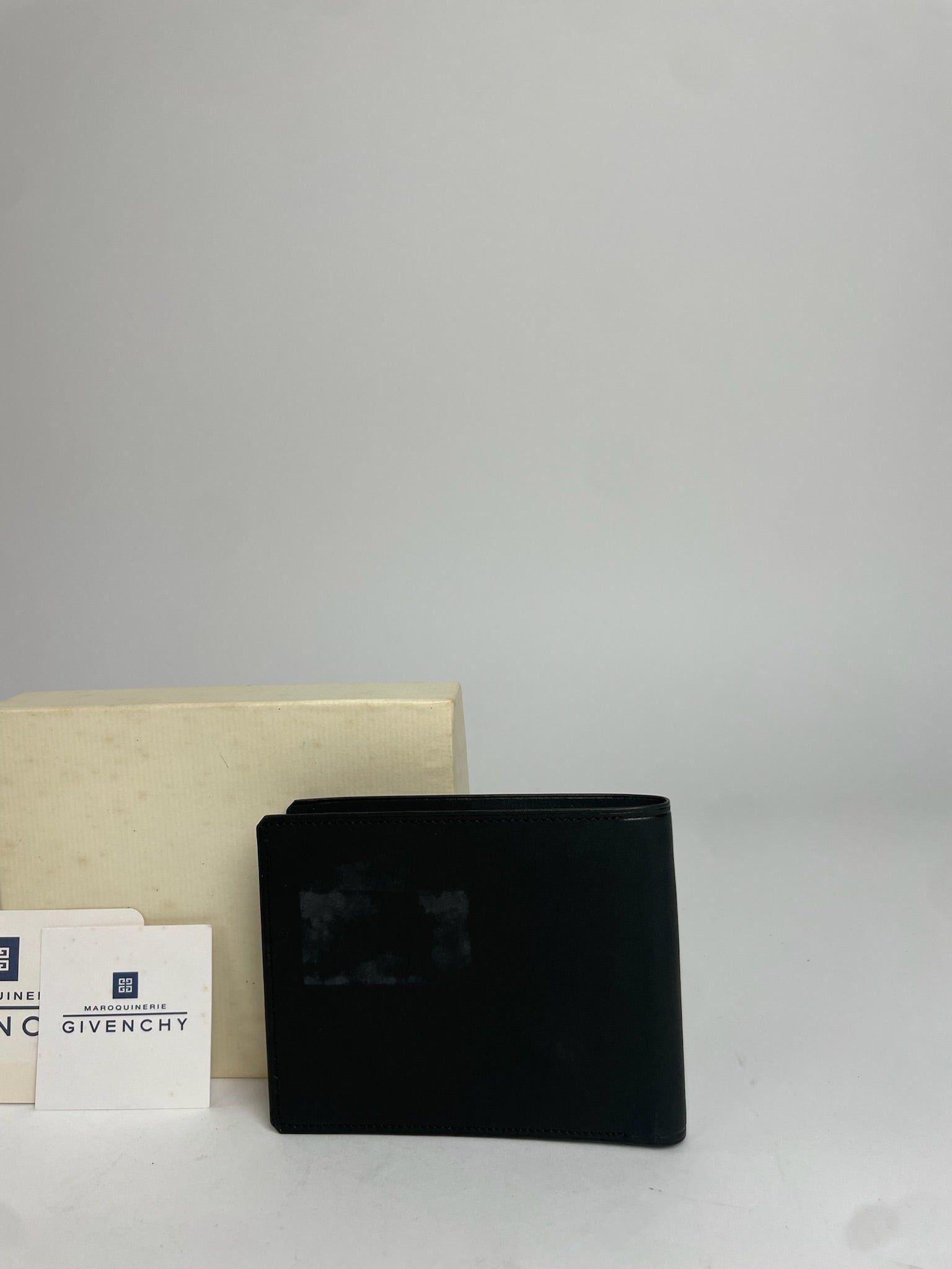 Givenchy Vintage Flapable Leather Wallet Black Size ONE SIZE - 6 Thumbnail