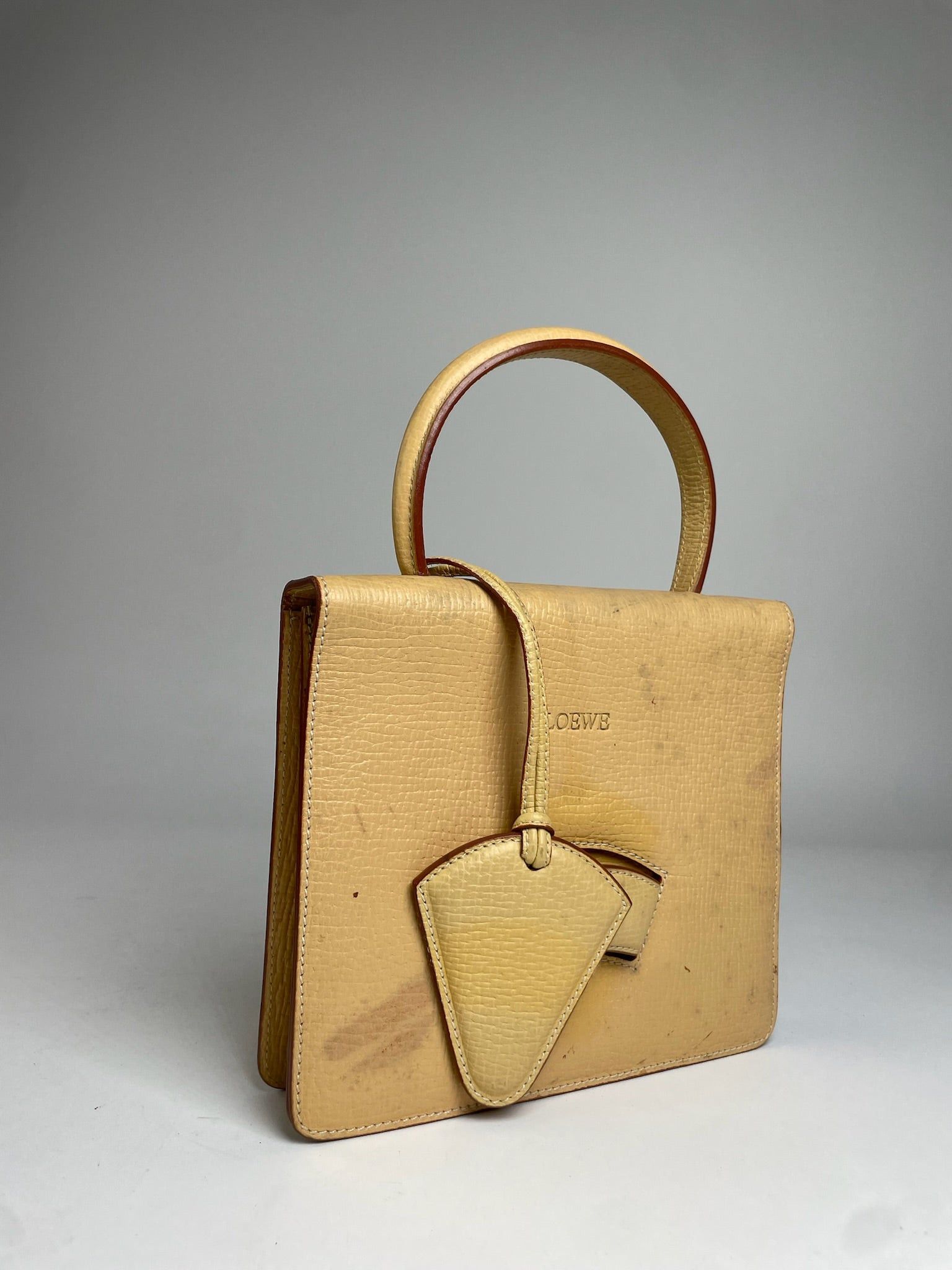 Loewe Vintage Madrid Leather Handbag Beige / Yellow Size ONE SIZE - 5 Thumbnail
