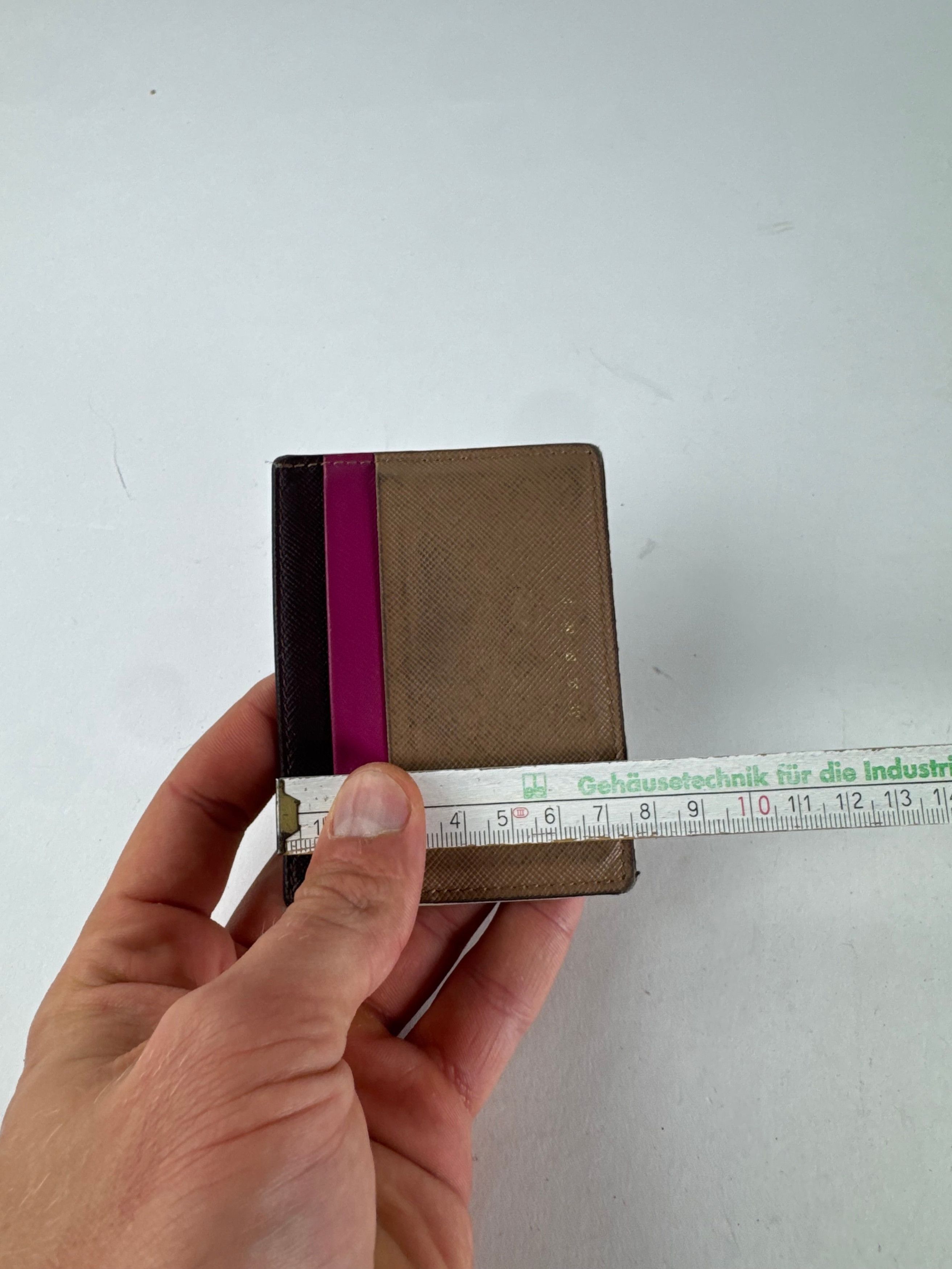 Marni Vintage Leather Card Holder Brown Purple Black Size ONE SIZE - 10 Thumbnail