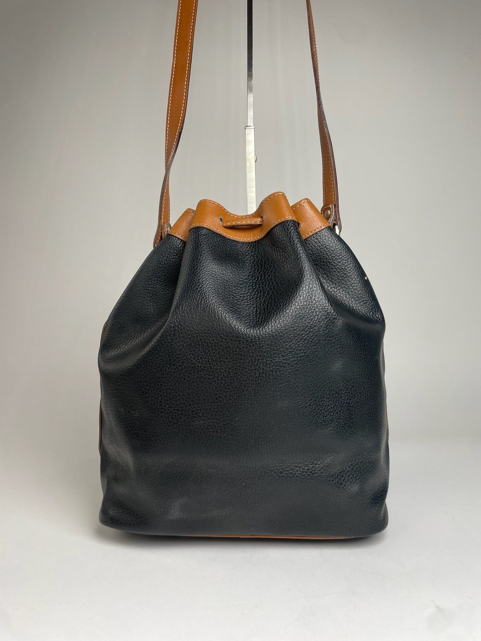 Courreges Vintage Bucket / Shoulder Bag Black Brown Size ONE SIZE - 7 Thumbnail