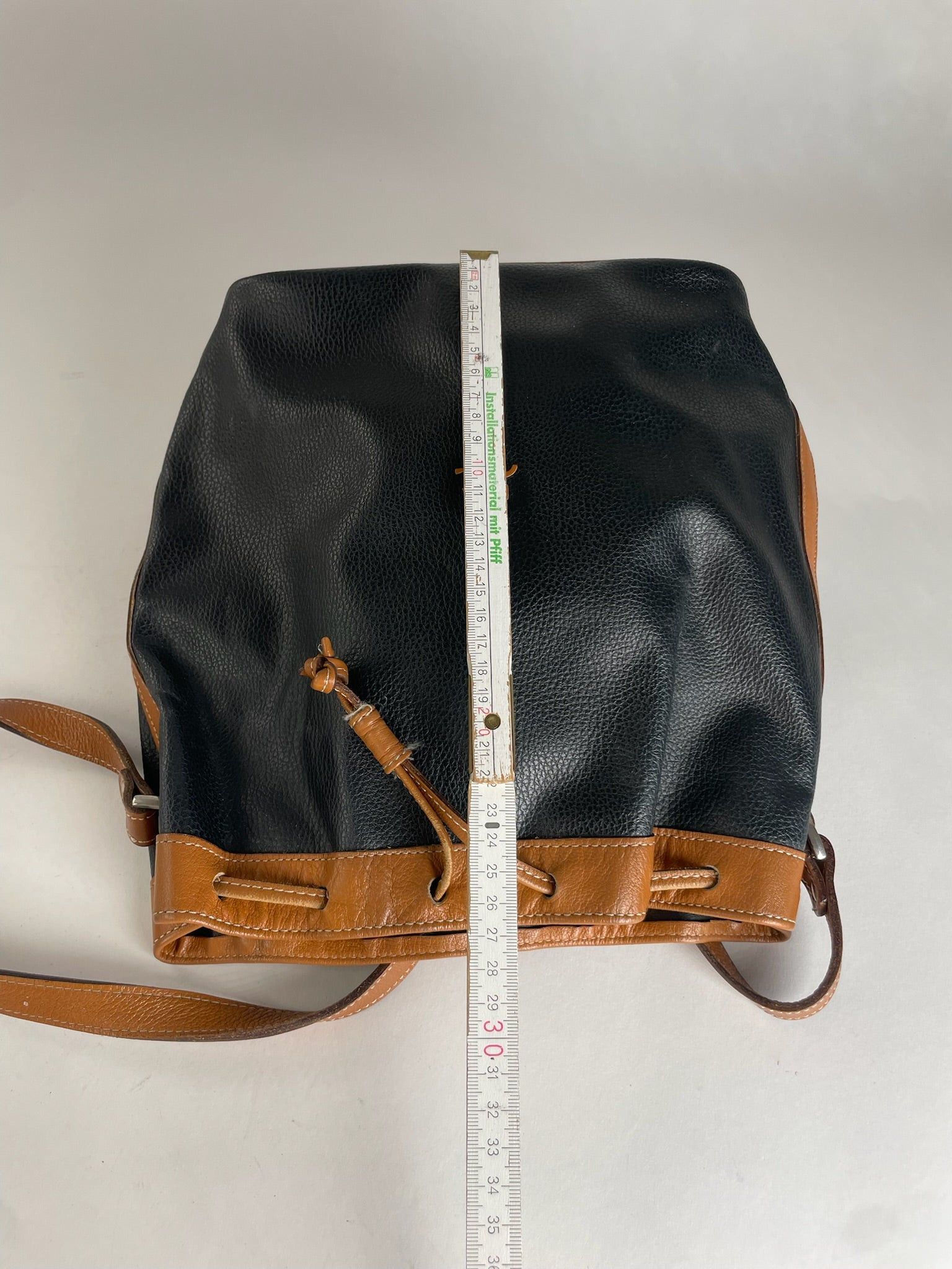 Courreges Vintage Bucket / Shoulder Bag Black Brown Size ONE SIZE - 8 Thumbnail