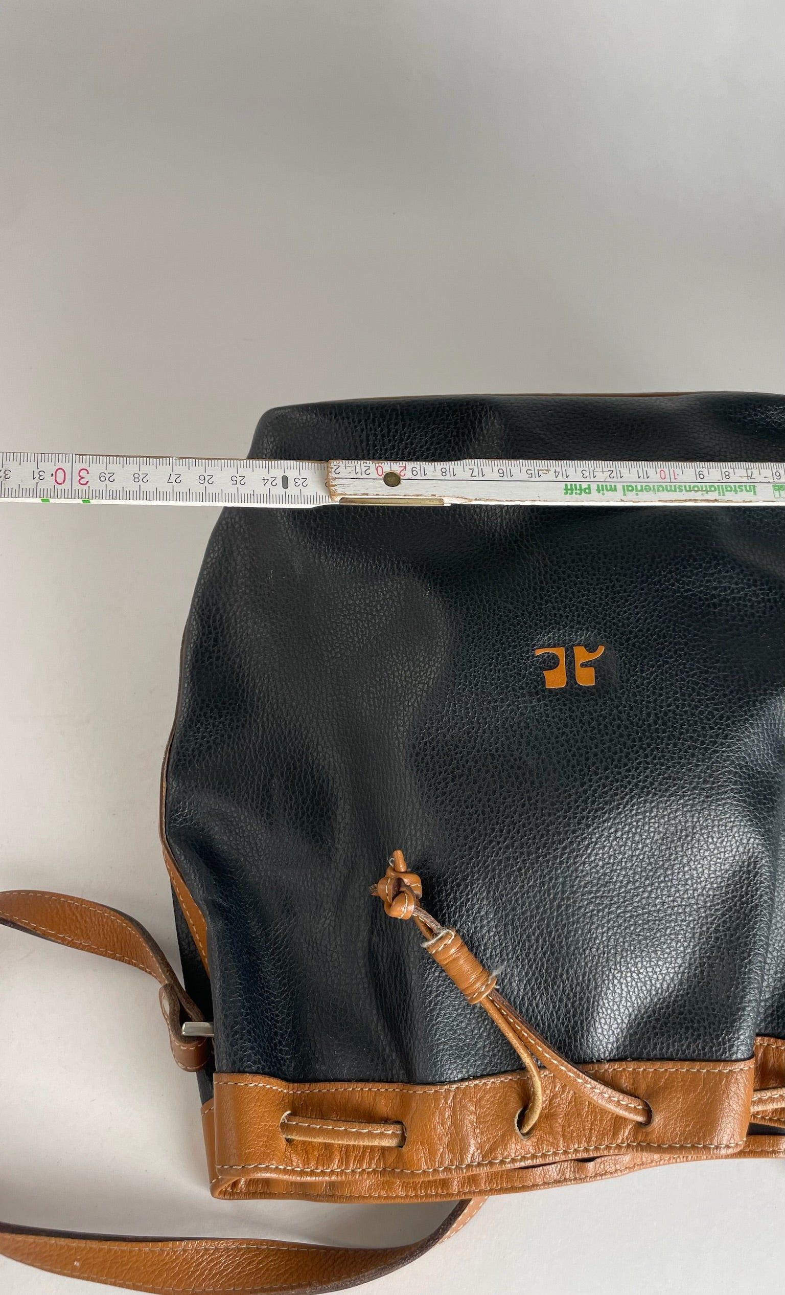 Courreges Vintage Bucket / Shoulder Bag Black Brown Size ONE SIZE - 10 Thumbnail