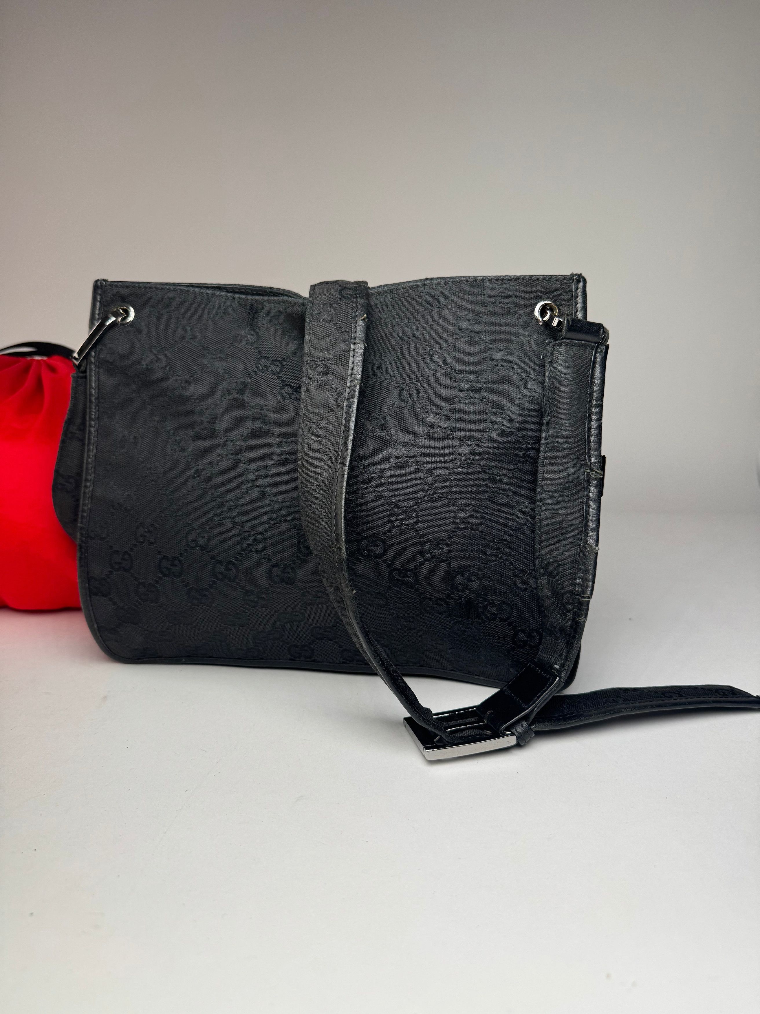 Gucci Vintage Monogram Shoulder Bag Black Size ONE SIZE - 10 Thumbnail