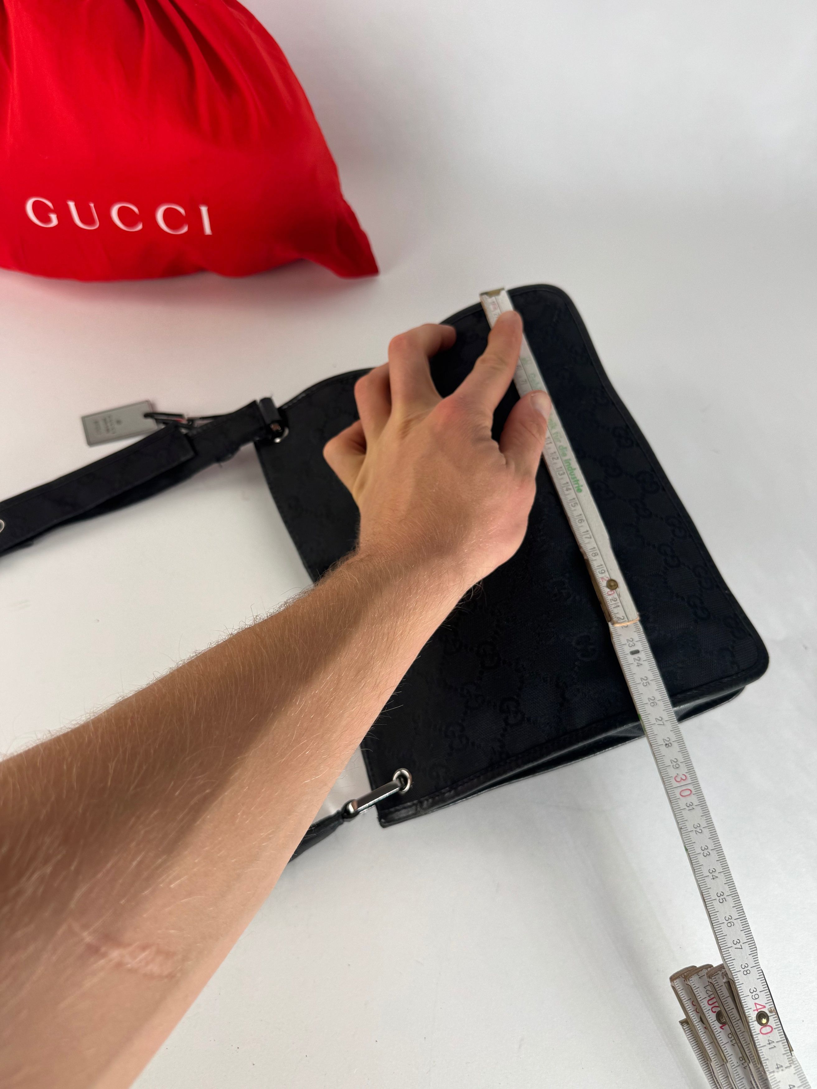 Gucci Vintage Monogram Shoulder Bag Black Size ONE SIZE - 13 Thumbnail