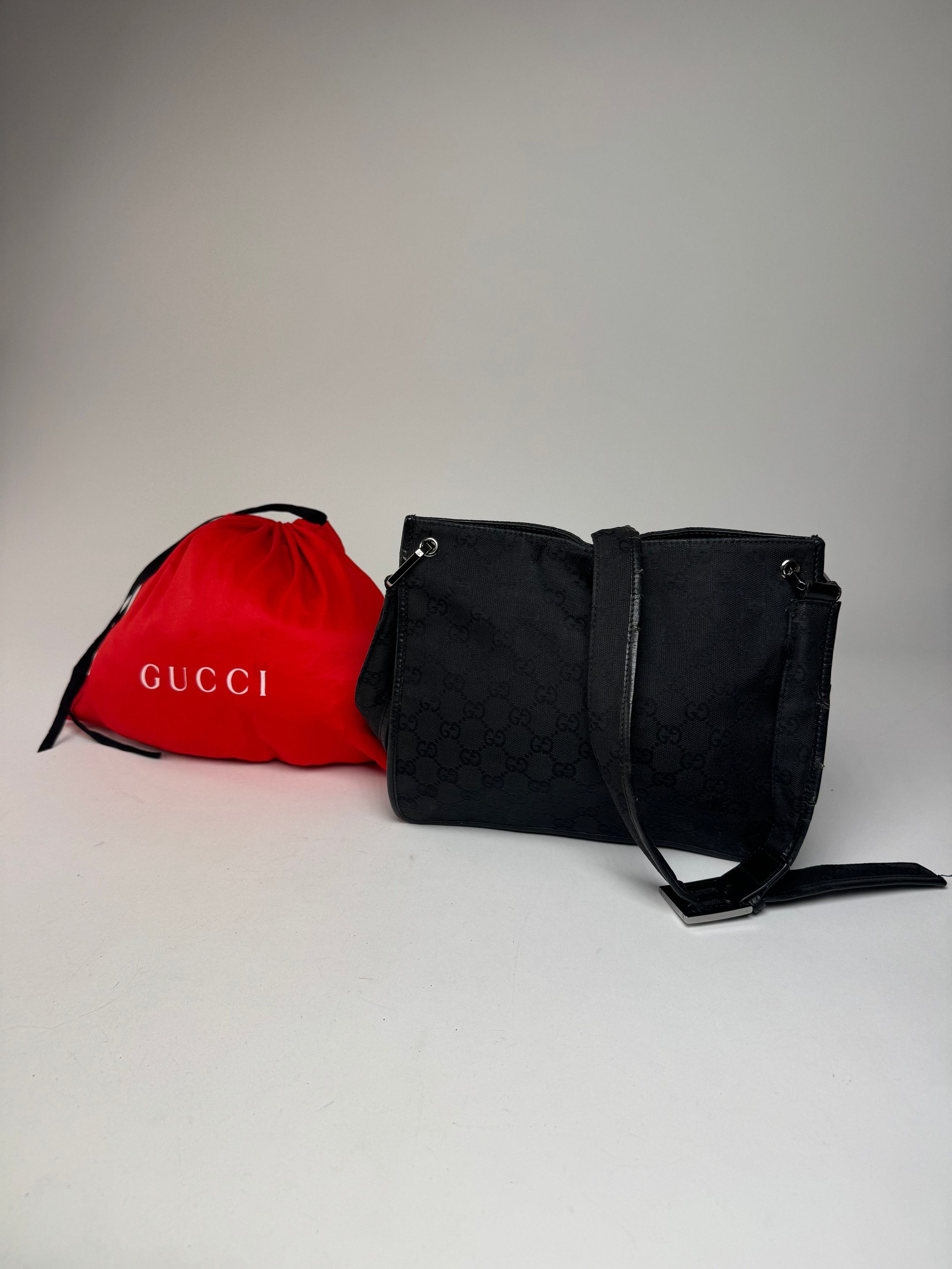 Gucci Vintage Monogram Shoulder Bag Black Size ONE SIZE - 2 Thumbnail