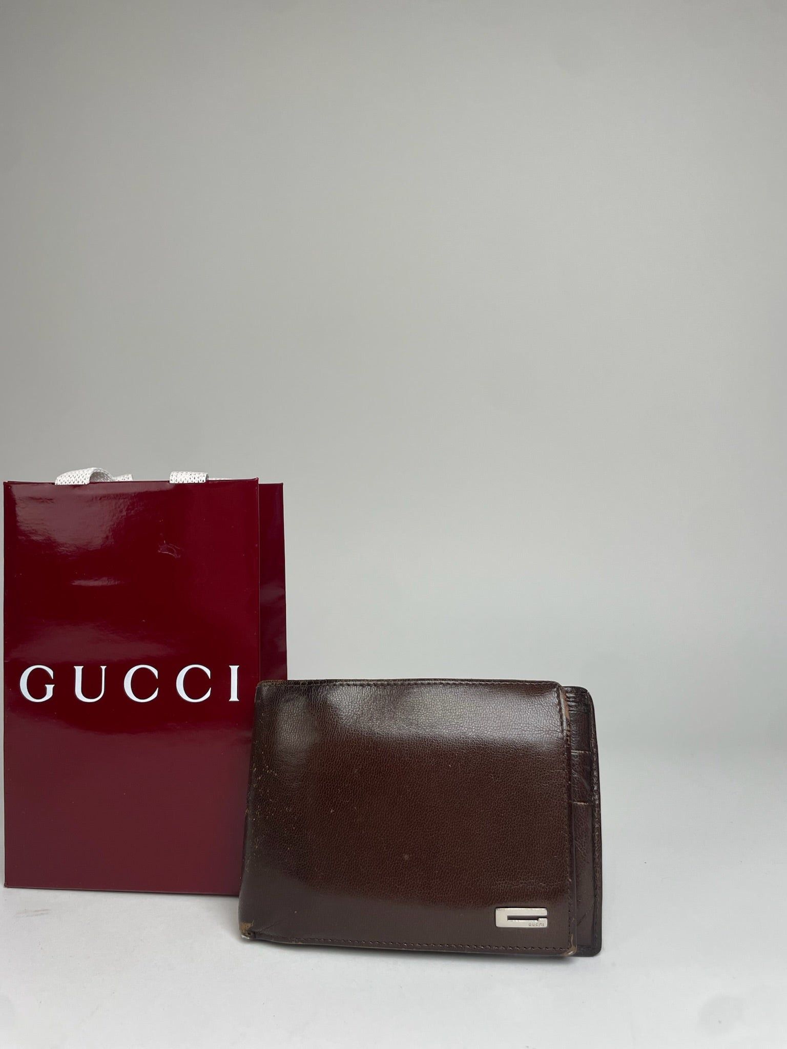 Gucci Vintage Flapable Leather Wallet Brown Size ONE SIZE - 5 Thumbnail