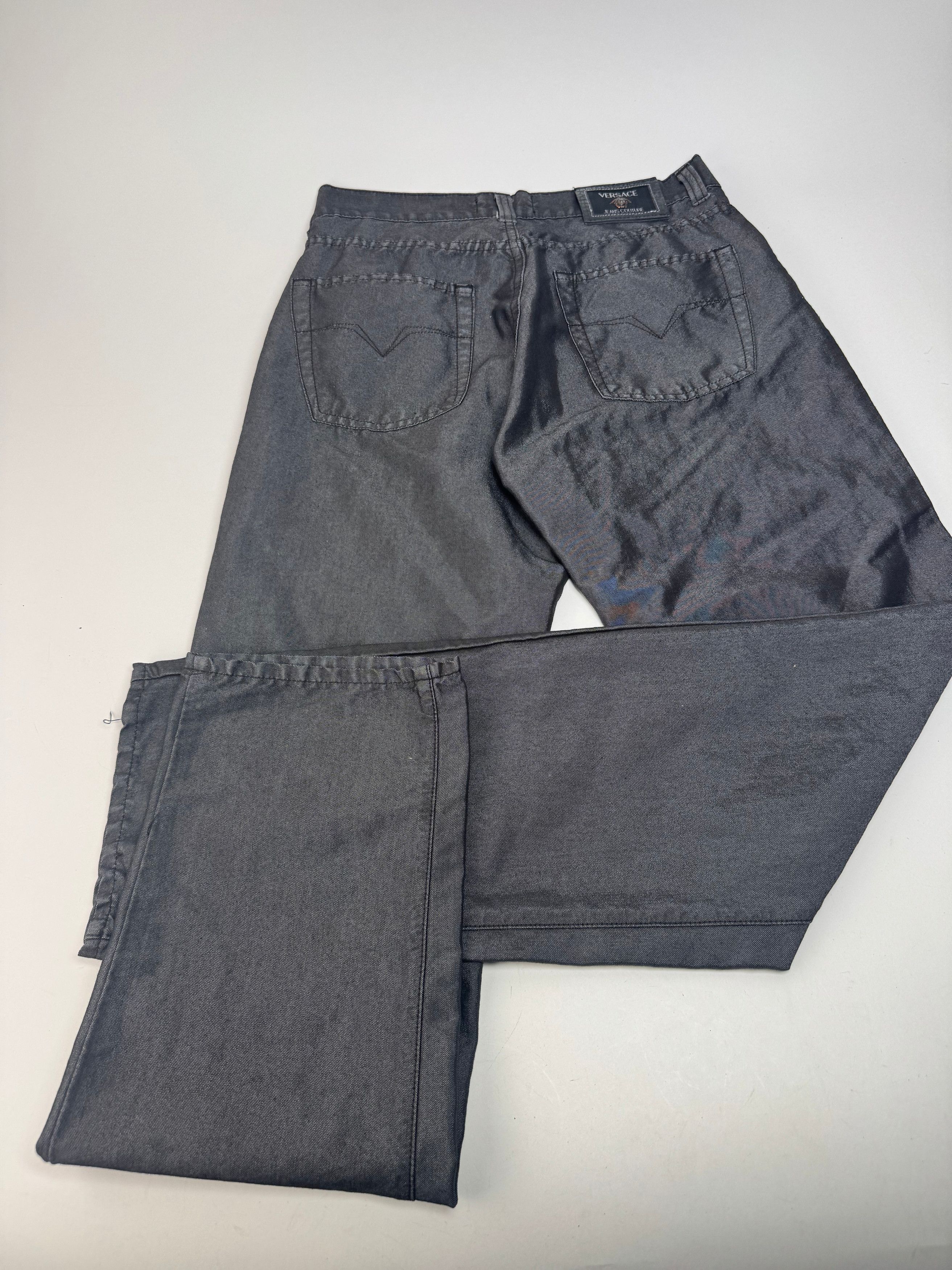 Versace Vintage Pants Anthracite M Size 30" / US 8 / IT 44 - 11 Thumbnail