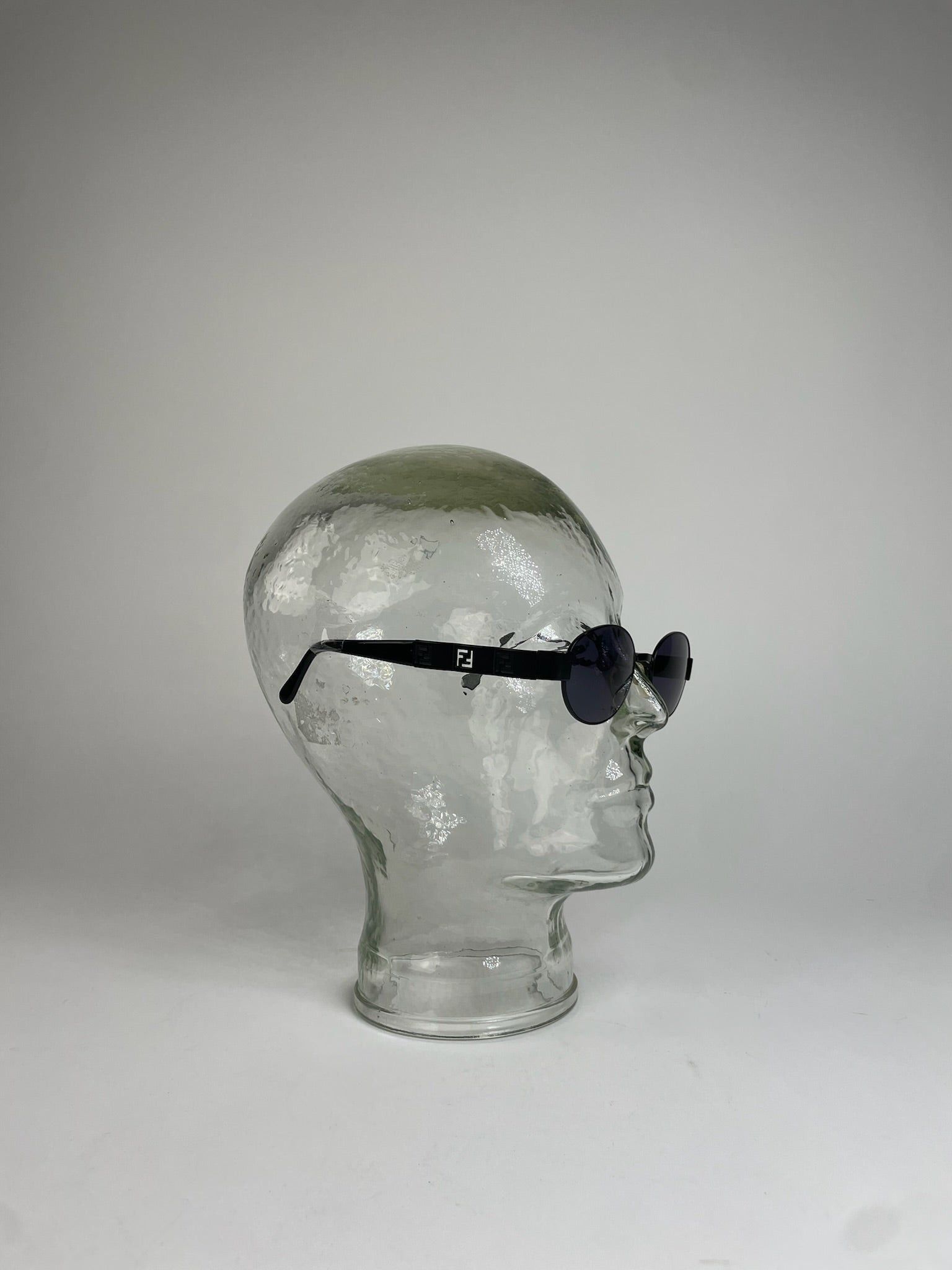 Fendi Vintage FF Metal Retro Sunglasses Black Size ONE SIZE - 8 Thumbnail