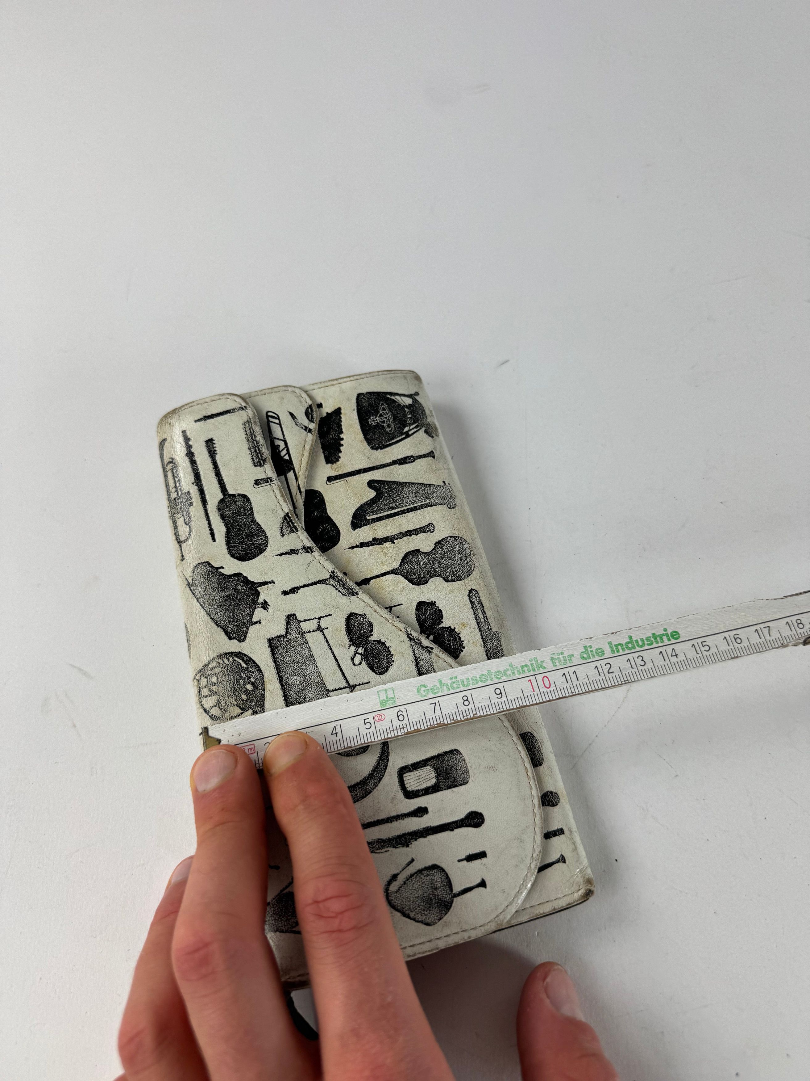 Vivienne Westwood Vintage Abstract Leather Wallet Black White Size ONE SIZE - 9 Thumbnail