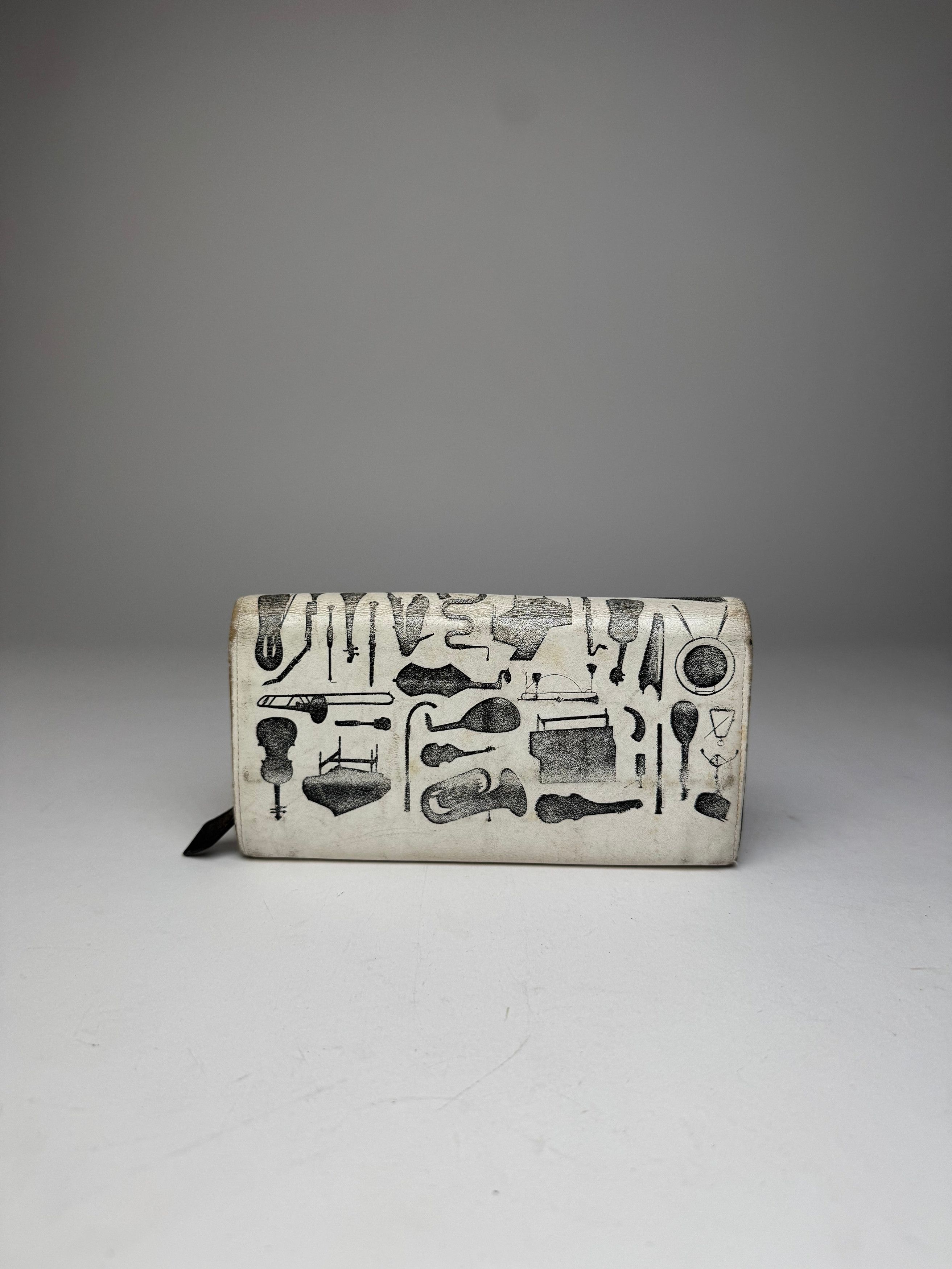 Vivienne Westwood Vintage Abstract Leather Wallet Black White Size ONE SIZE - 11 Thumbnail