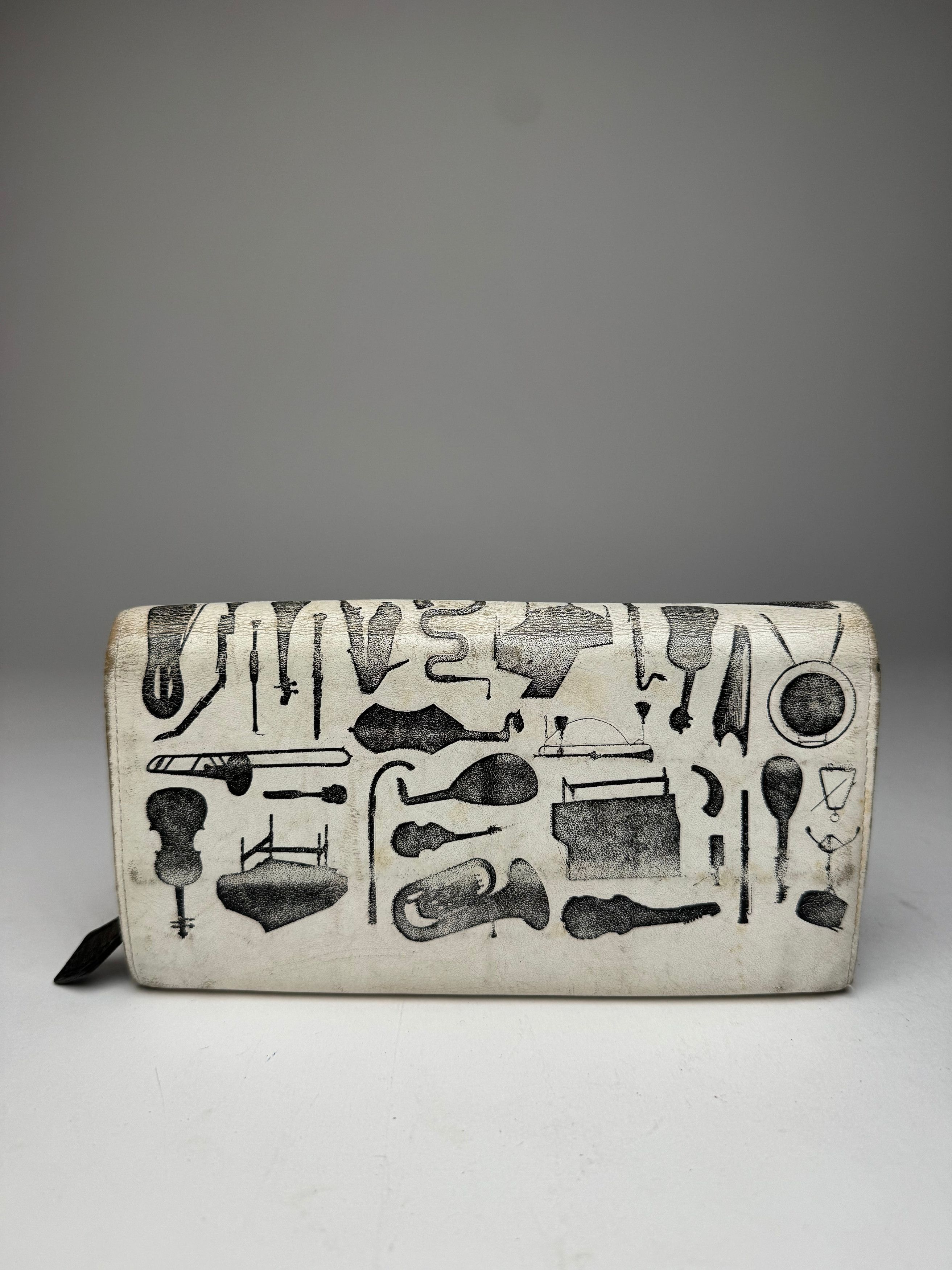 Vivienne Westwood Vintage Abstract Leather Wallet Black White Size ONE SIZE - 2 Thumbnail
