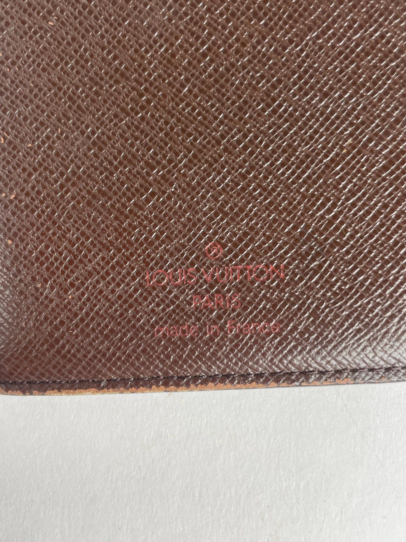 Louis Vuitton Vintage Damier Monogram Leather Card Holder / ID Holder Brow Size ONE SIZE - 4 Thumbnail