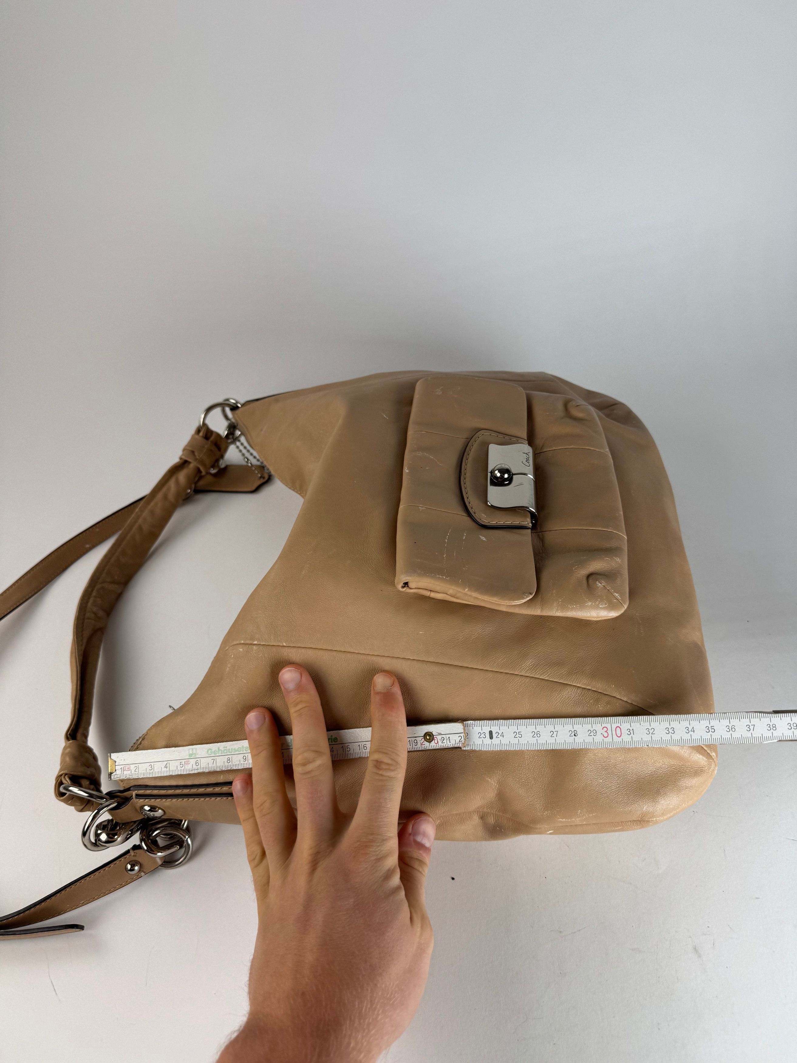 Coach Vintage 2Way Leather Handbag Camel Size ONE SIZE - 10 Thumbnail