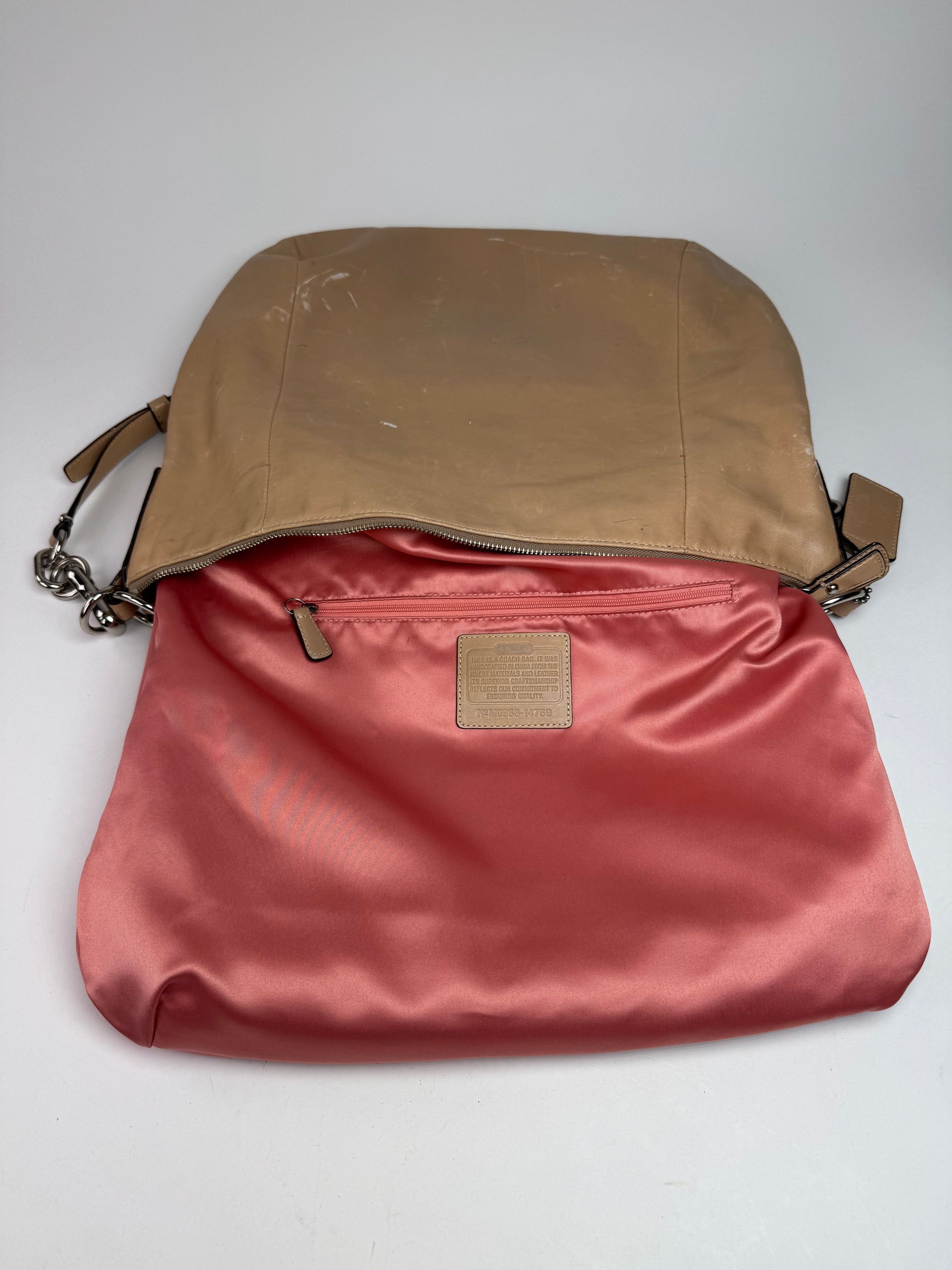 Coach Vintage 2Way Leather Handbag Camel Size ONE SIZE - 3 Thumbnail