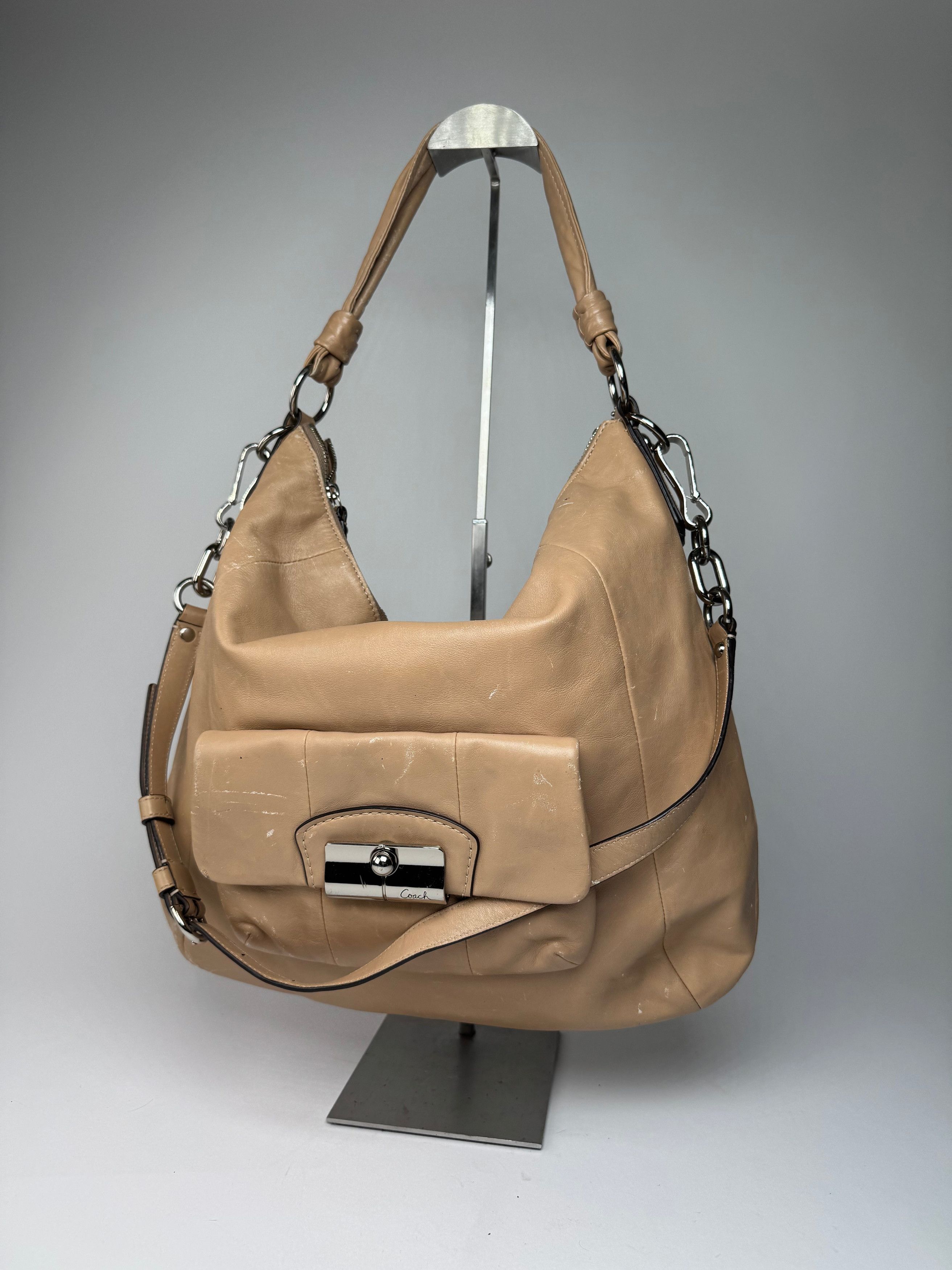 Coach Vintage 2Way Leather Handbag Camel Size ONE SIZE - 6 Thumbnail